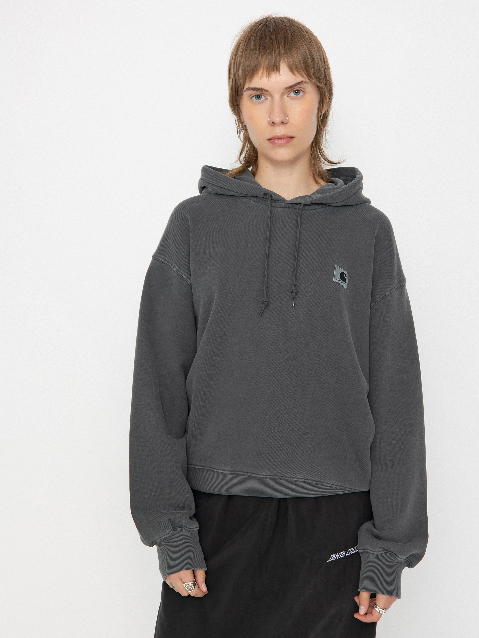 Carhartt WIP Nelson HD Wmn Hoodie grey charcoal