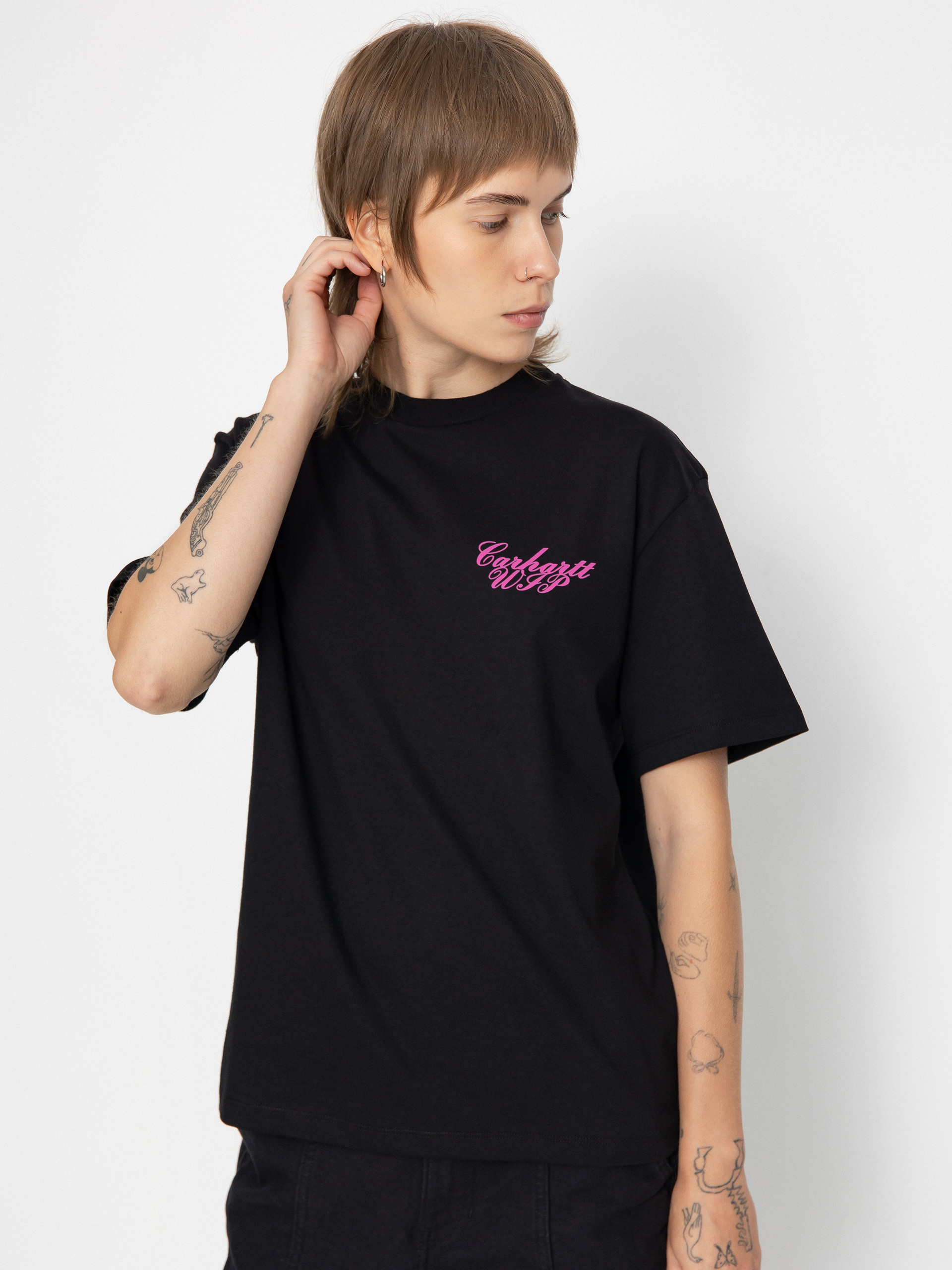 Carhartt WIP Exchange Wmn T-Shirt (black/pink)