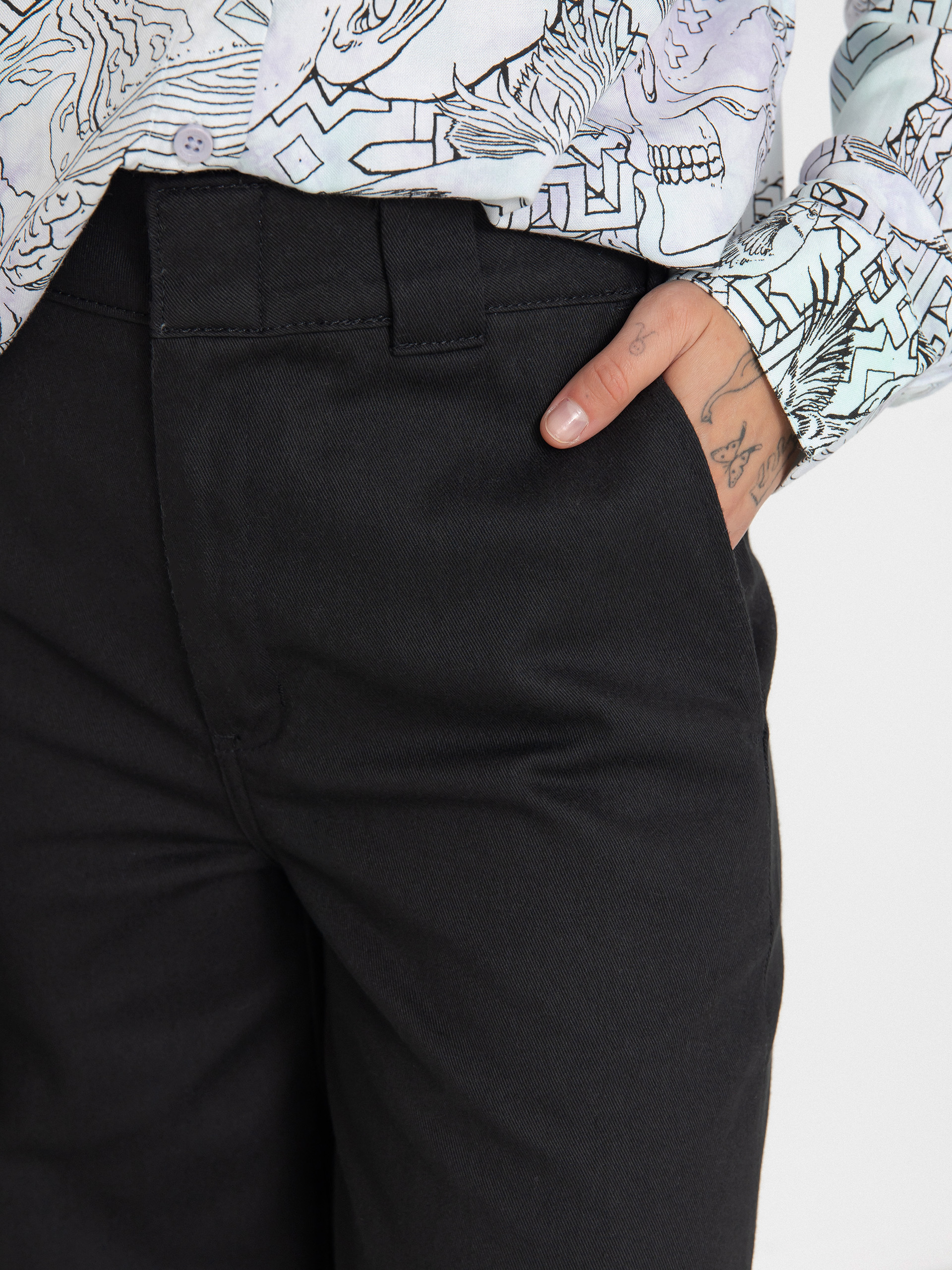 Dickies Wide Leg Wmn Pants - black (black)