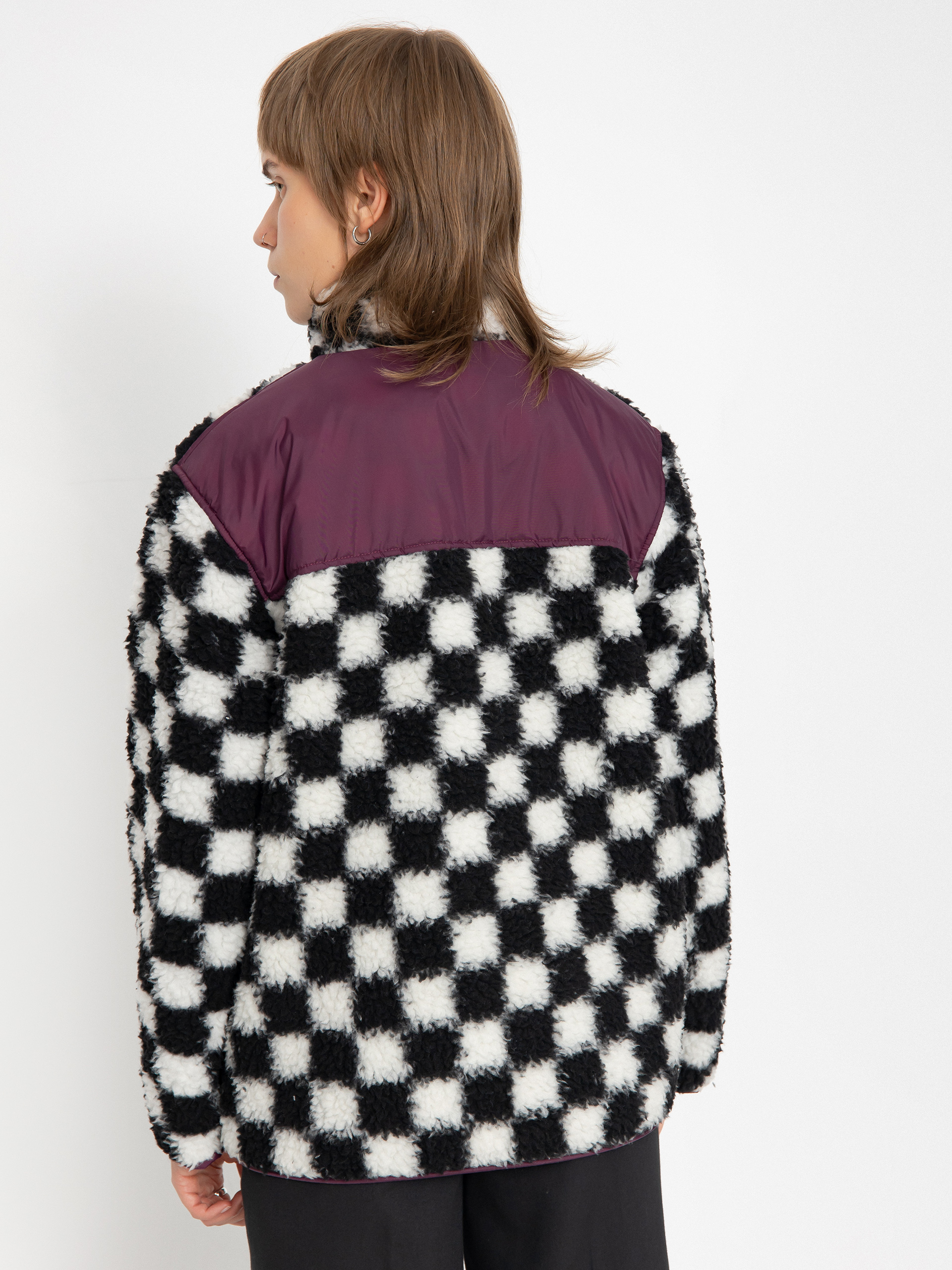 Vans Dreaming Sherpa Jacket Wmn multicolor checkerboard