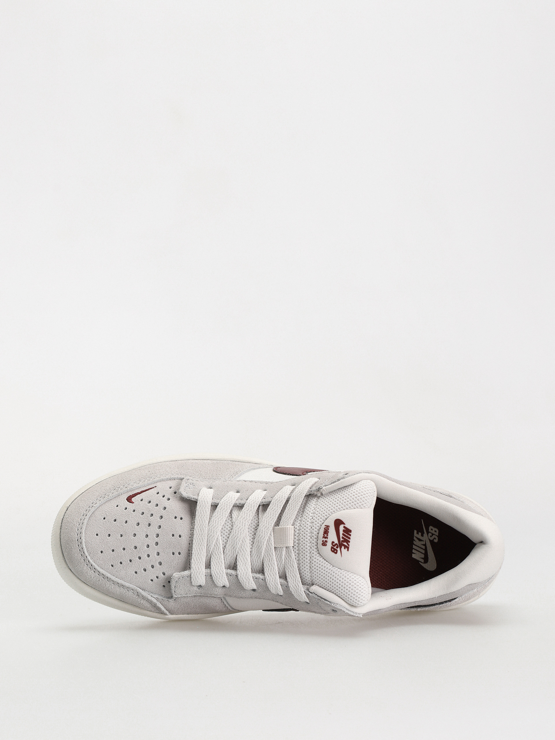 Nike SB Force 58 Shoes (platinum tint/dark team red wolf grey)