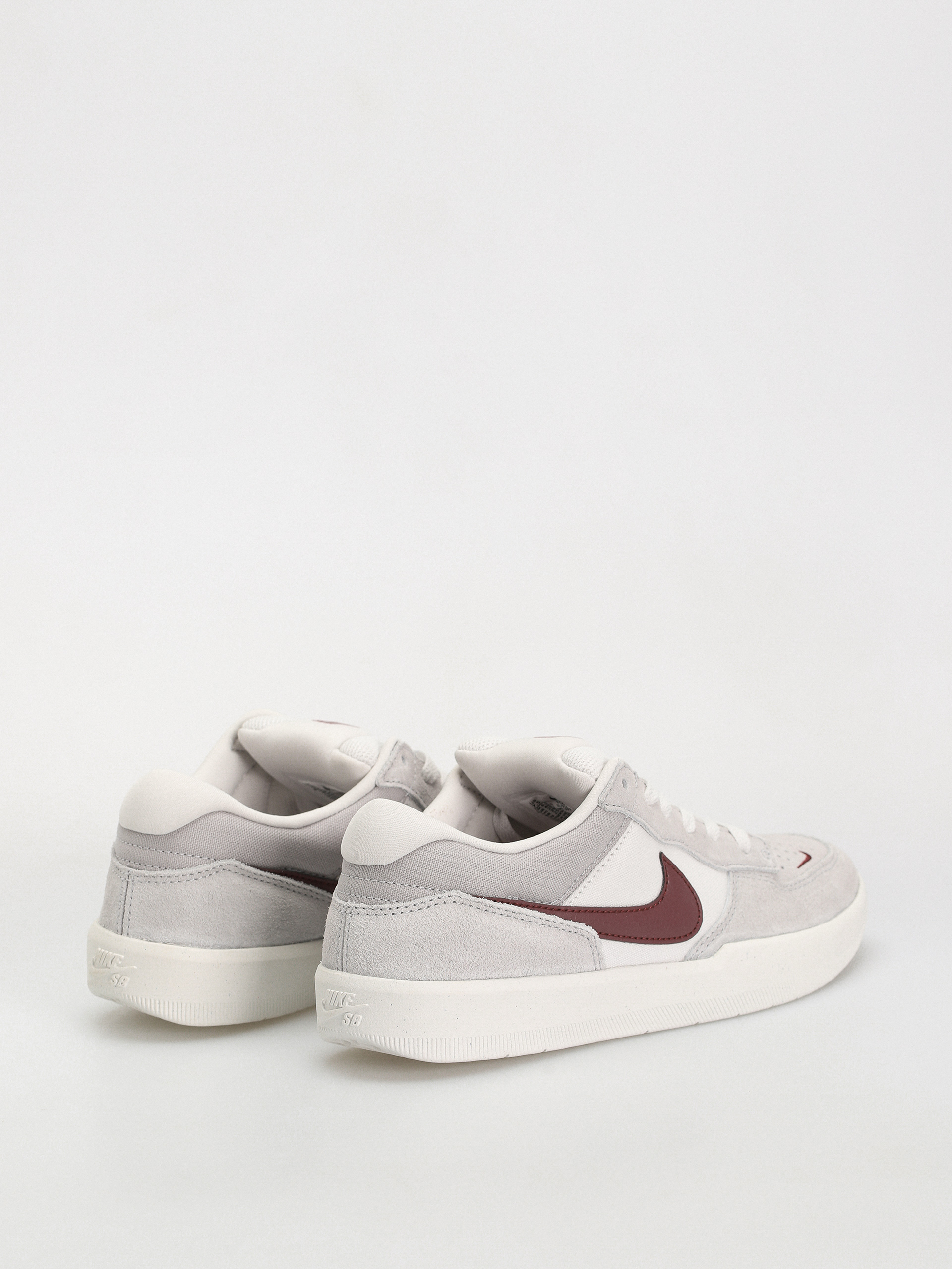 Nike SB Force 58 Shoes (platinum tint/dark team red wolf grey)