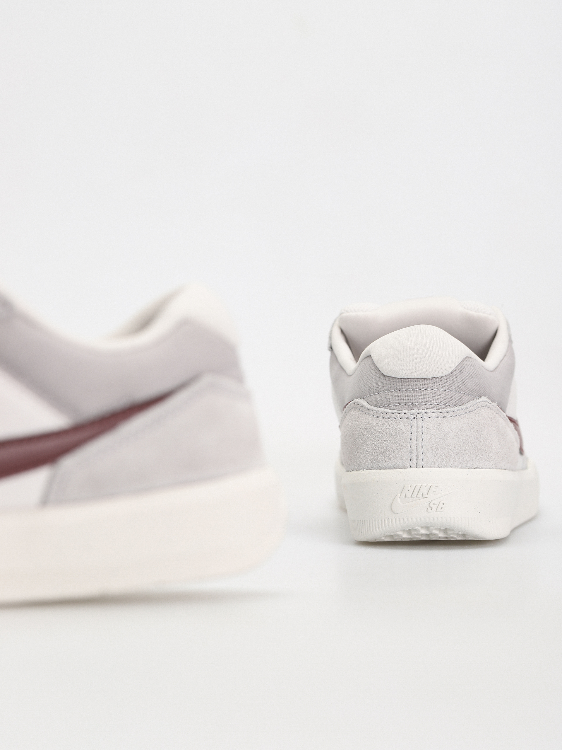 Nike SB Force 58 Shoes (platinum tint/dark team red wolf grey)