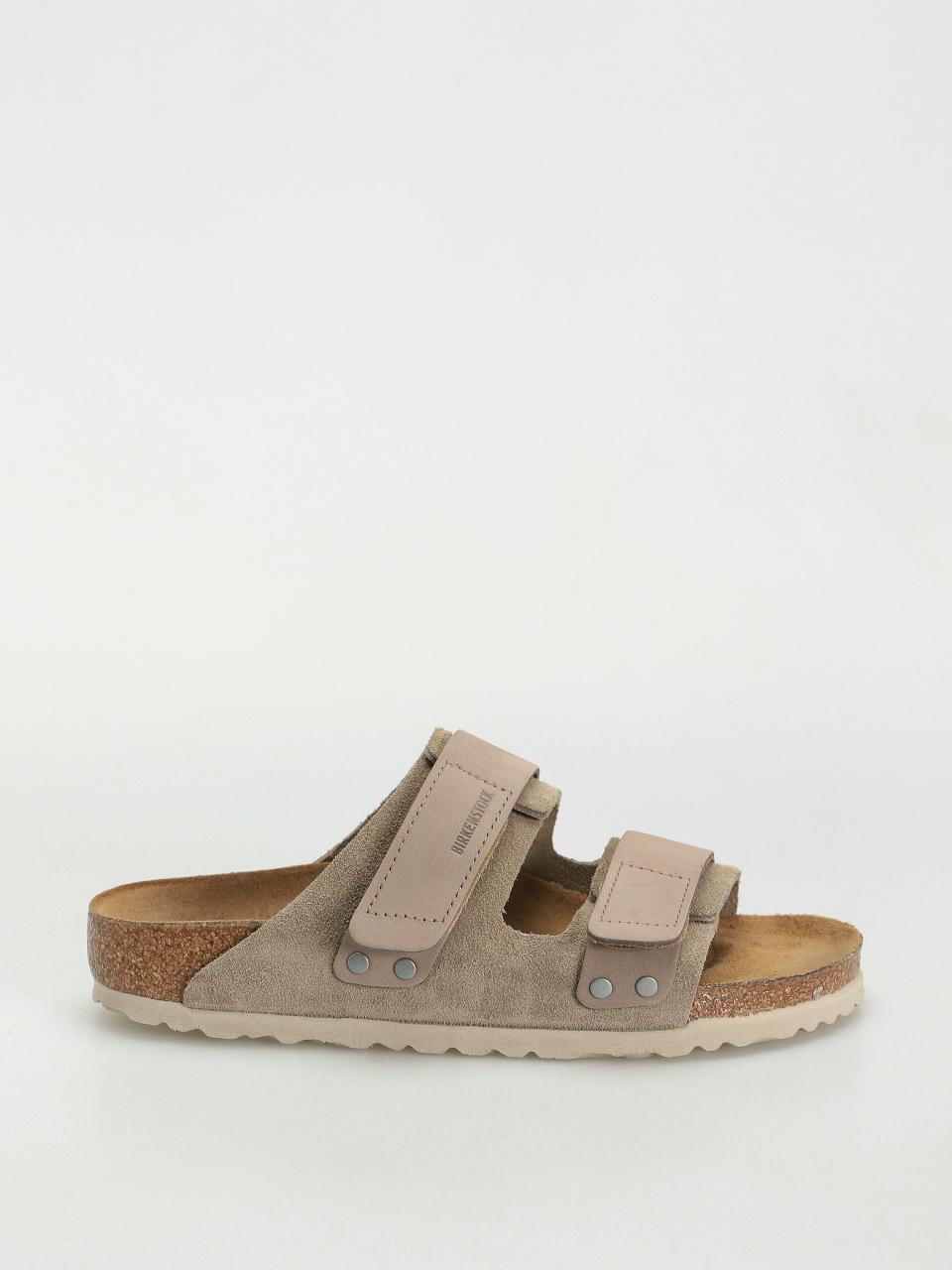 Birkenstock Uji Nubuck Suede Leather Narrow Wmn Flip Flops (taupe)