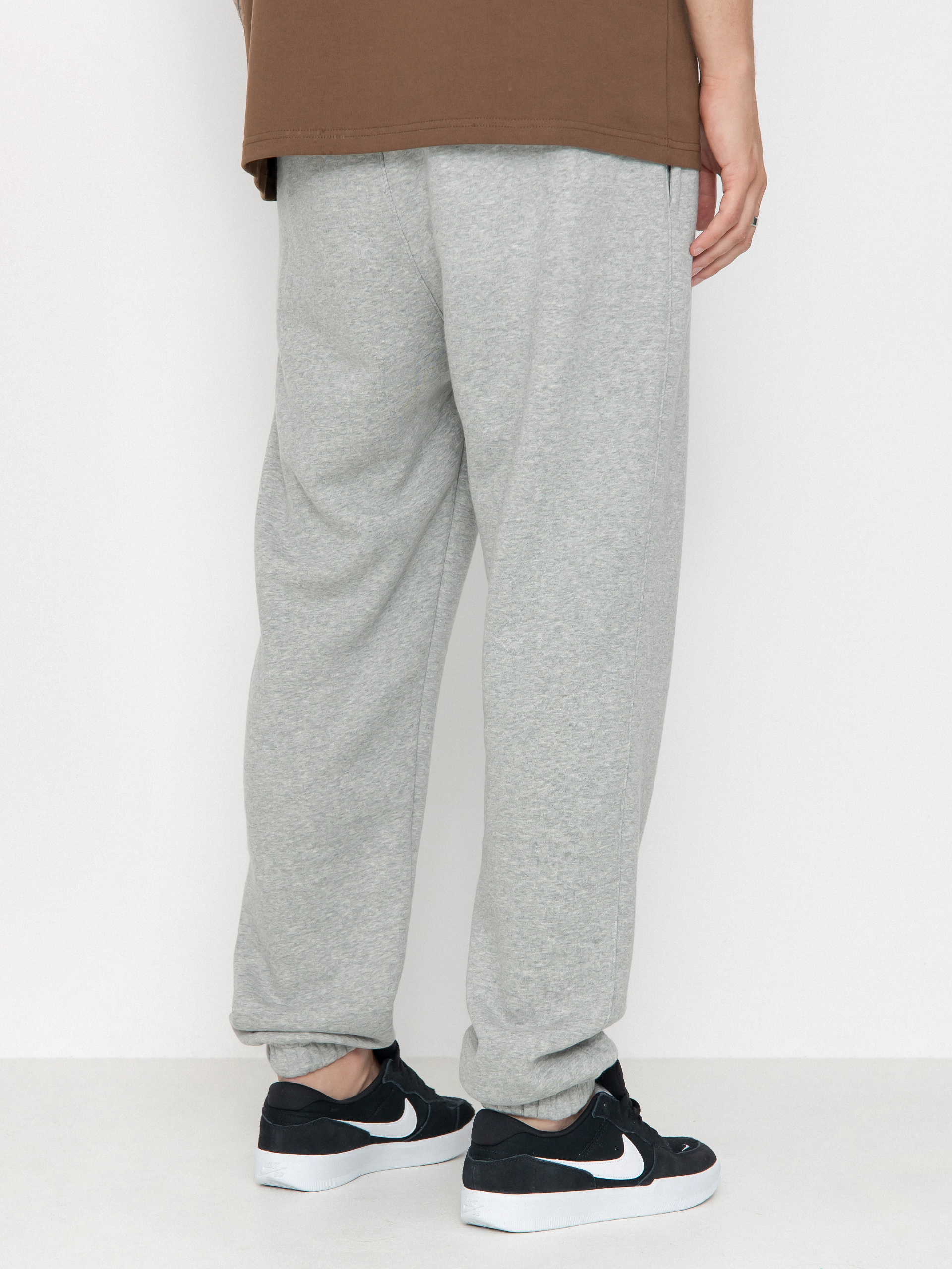 Nike SB Club Fleece Pants (dk grey heather/matte silver/white)