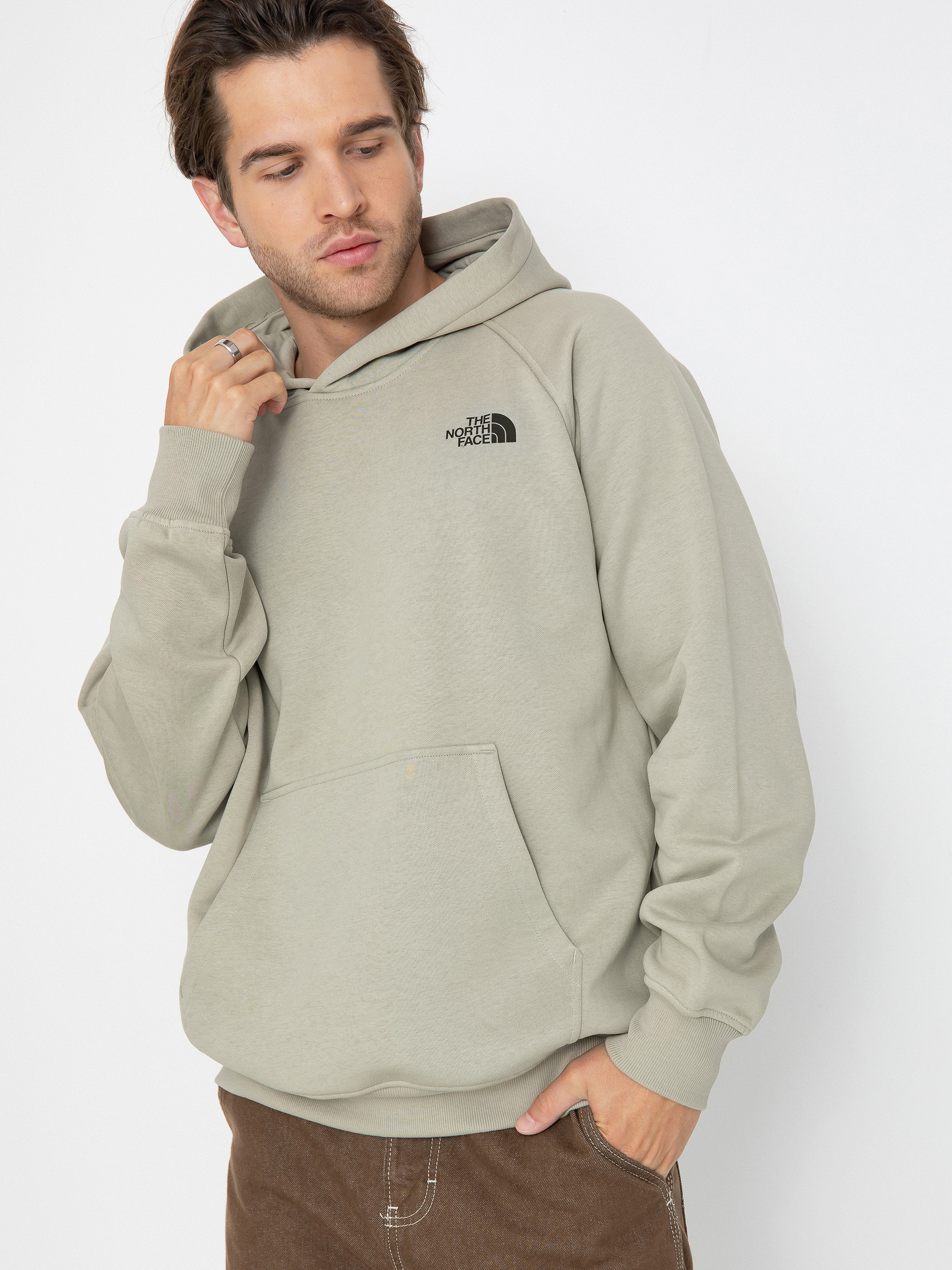 The North Face Raglan Redbox Graphic Infill HD Hoodie grey (clay - Main Image