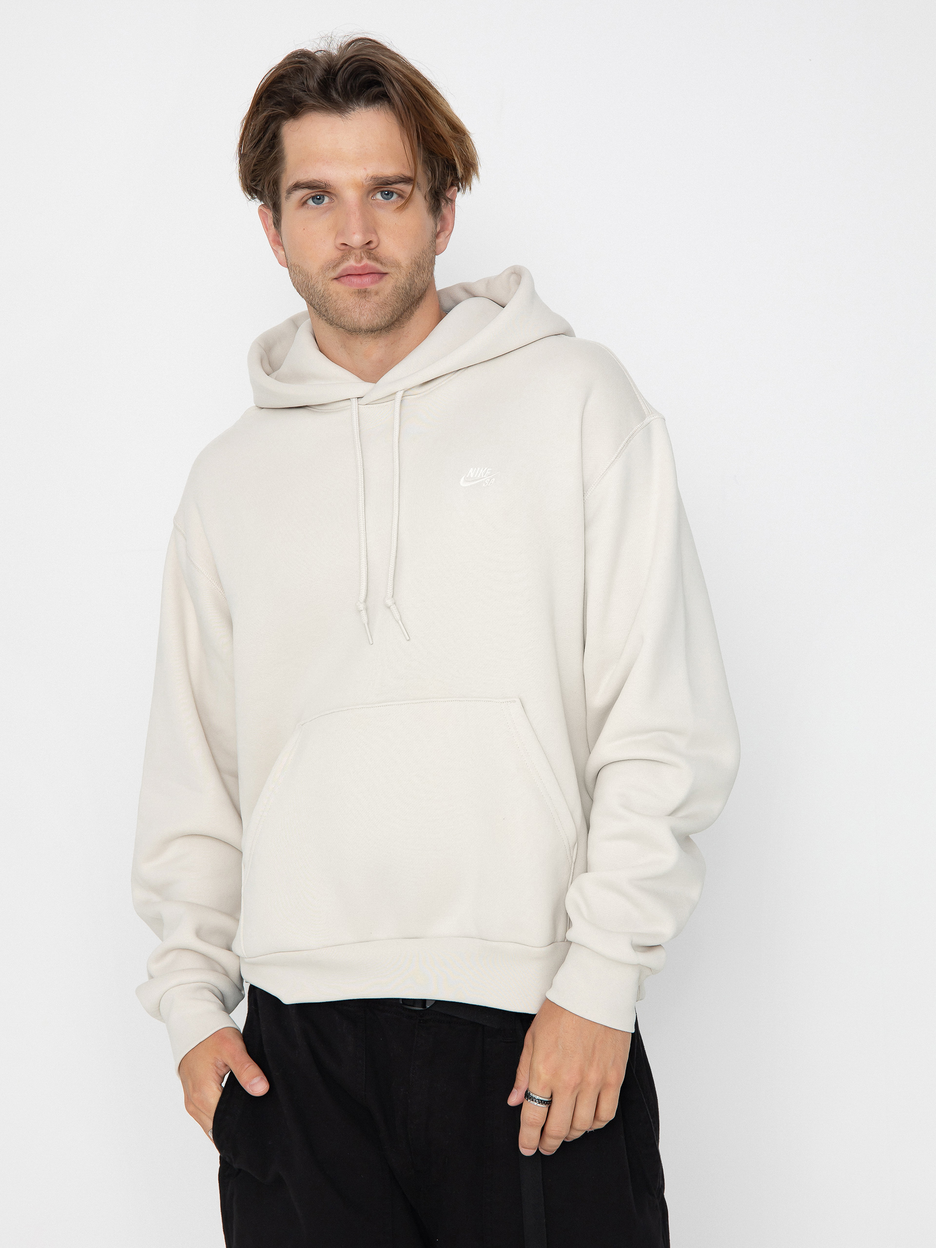 Nike SB Essential Logo HD Hoodie (lt orewood brn/white)