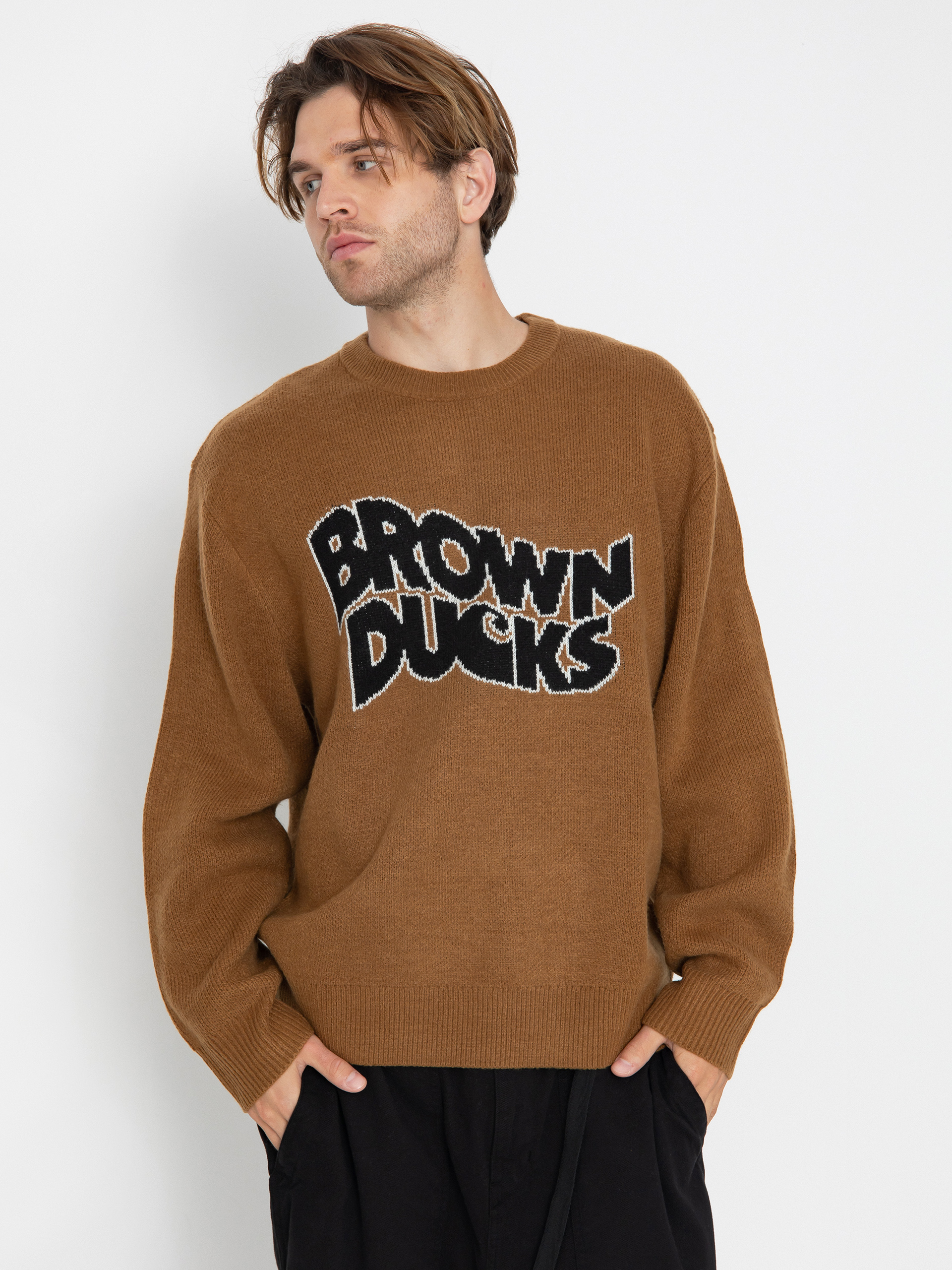 Carhartt WIP Brown Ducks Sweater - brown (hamilton brown)
