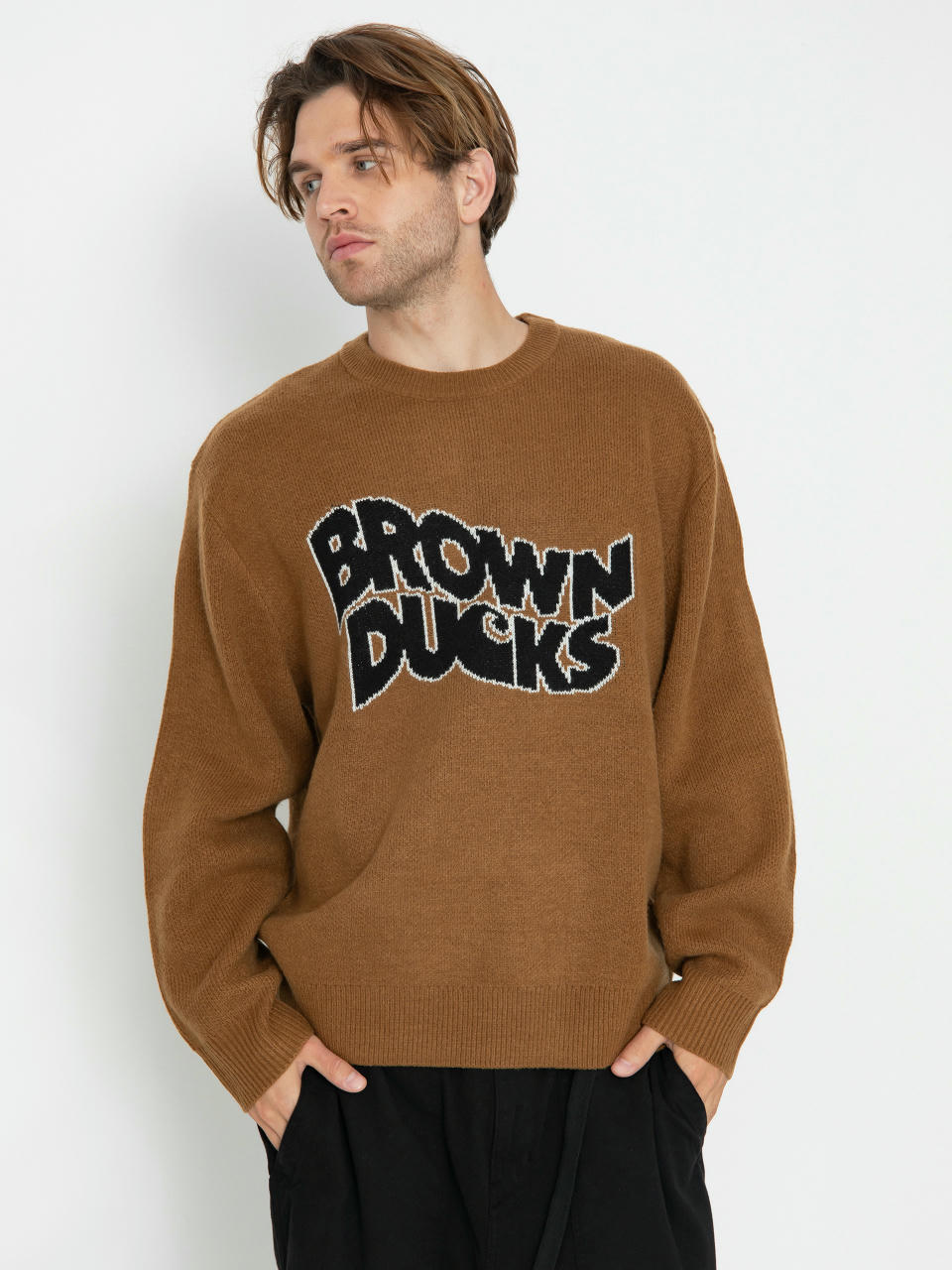 Carhartt WIP Brown Ducks Sweater (hamilton brown)