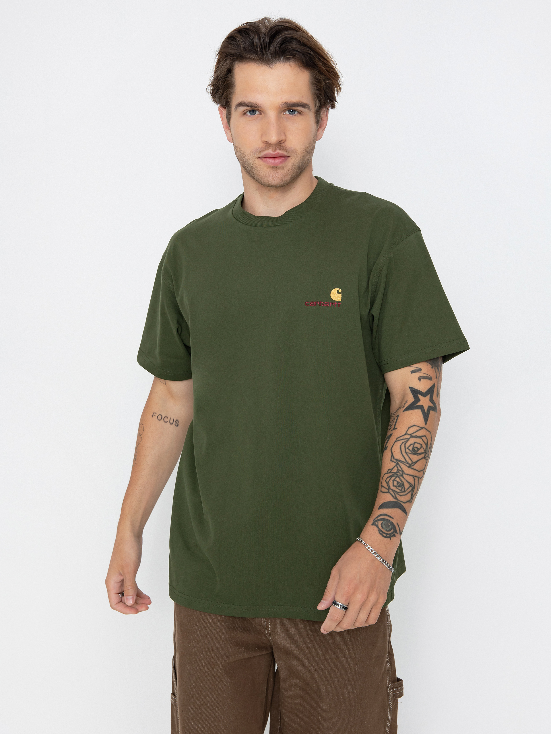 Carhartt WIP American Script T-Shirt green (tarragon)