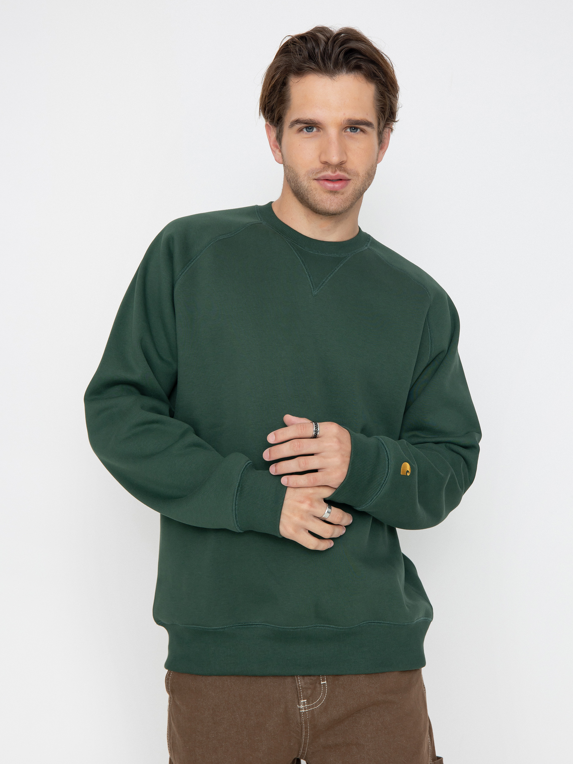 Carhartt WIP Chase Sweatshirt (sycamore tree/gold)