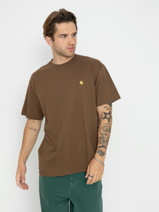 Carhartt WIP Chase T-Shirt (chocolate/gold)