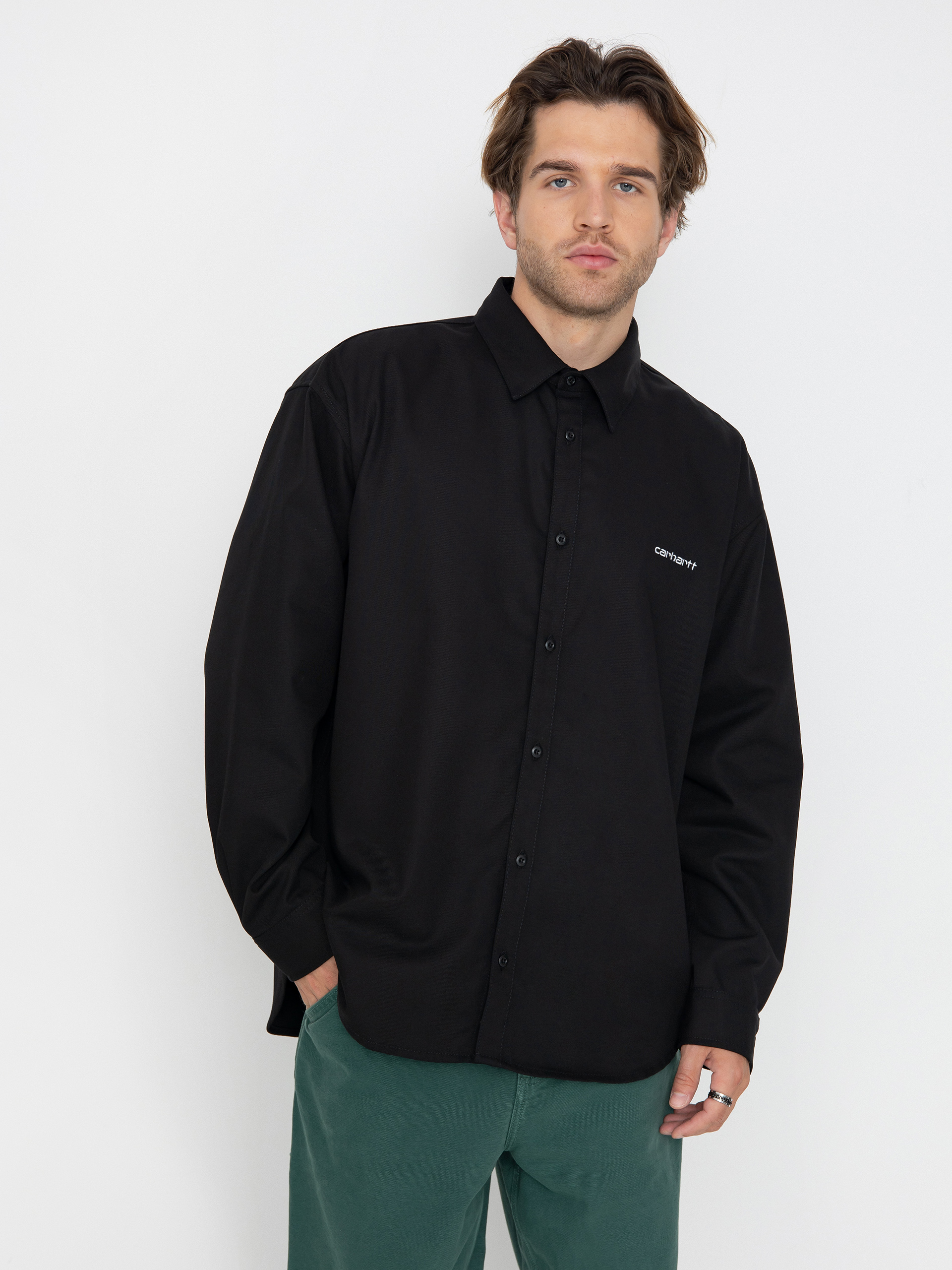 Carhartt WIP Module Script Hemd (black/white)