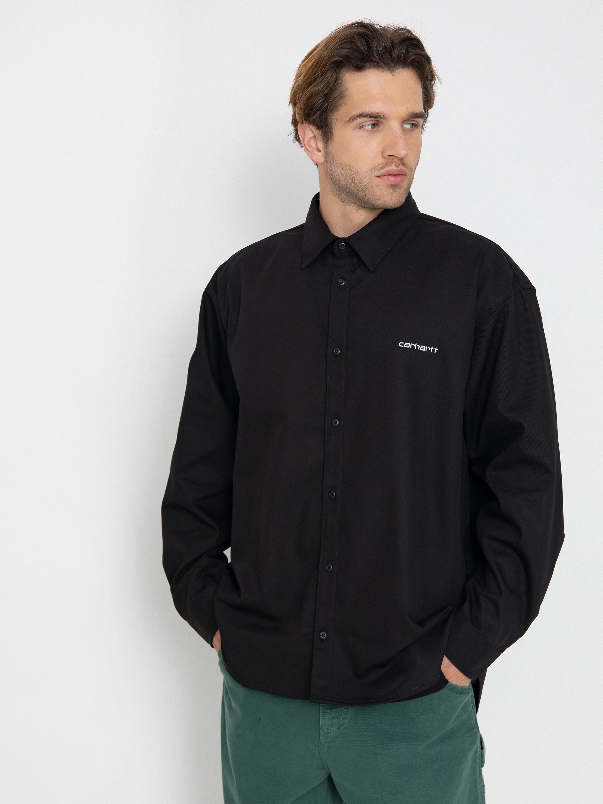 Carhartt WIP Module Script Hemd (black/white)