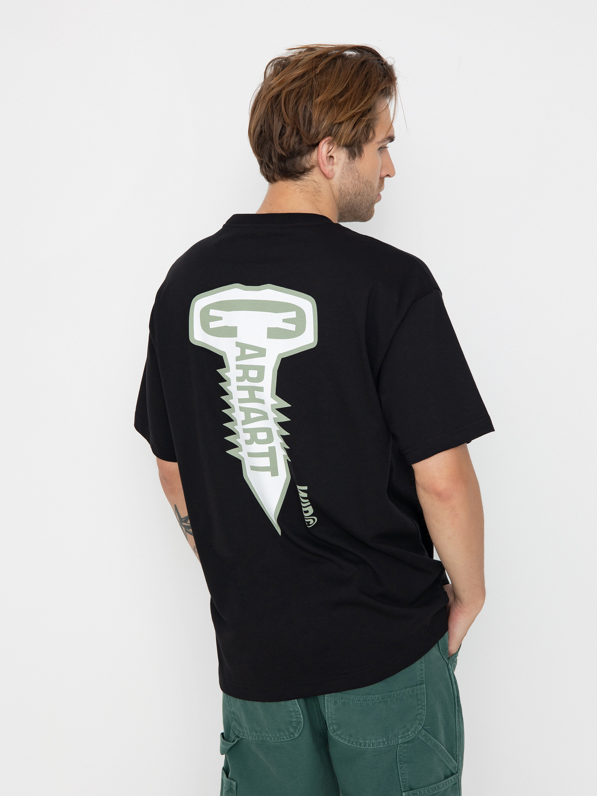 【Carhartt】CROSS SCREW T-SHIRT ユニセックス R5414 Carhartt WIP Cross Screw T-Shirt - black (black)