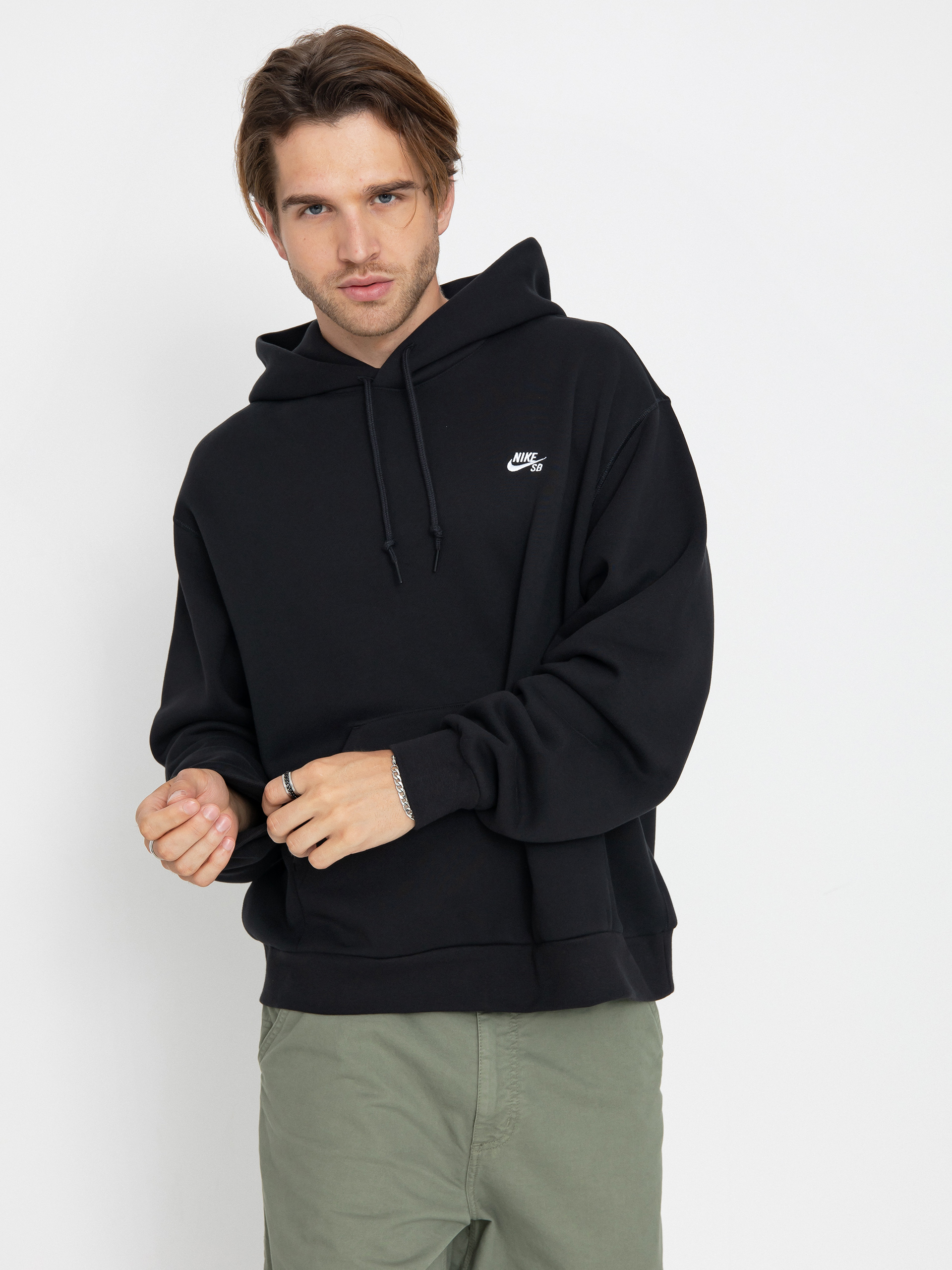 Nike SB Essential Logo HD Hoodie (black/white)