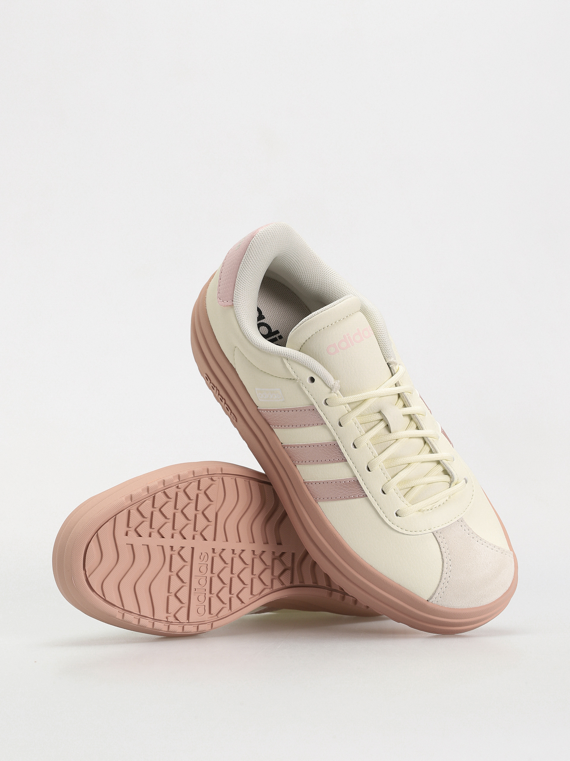 adidas Originals Vl Court Bold Wmn Shoes (ivory/sapime/sanpin)