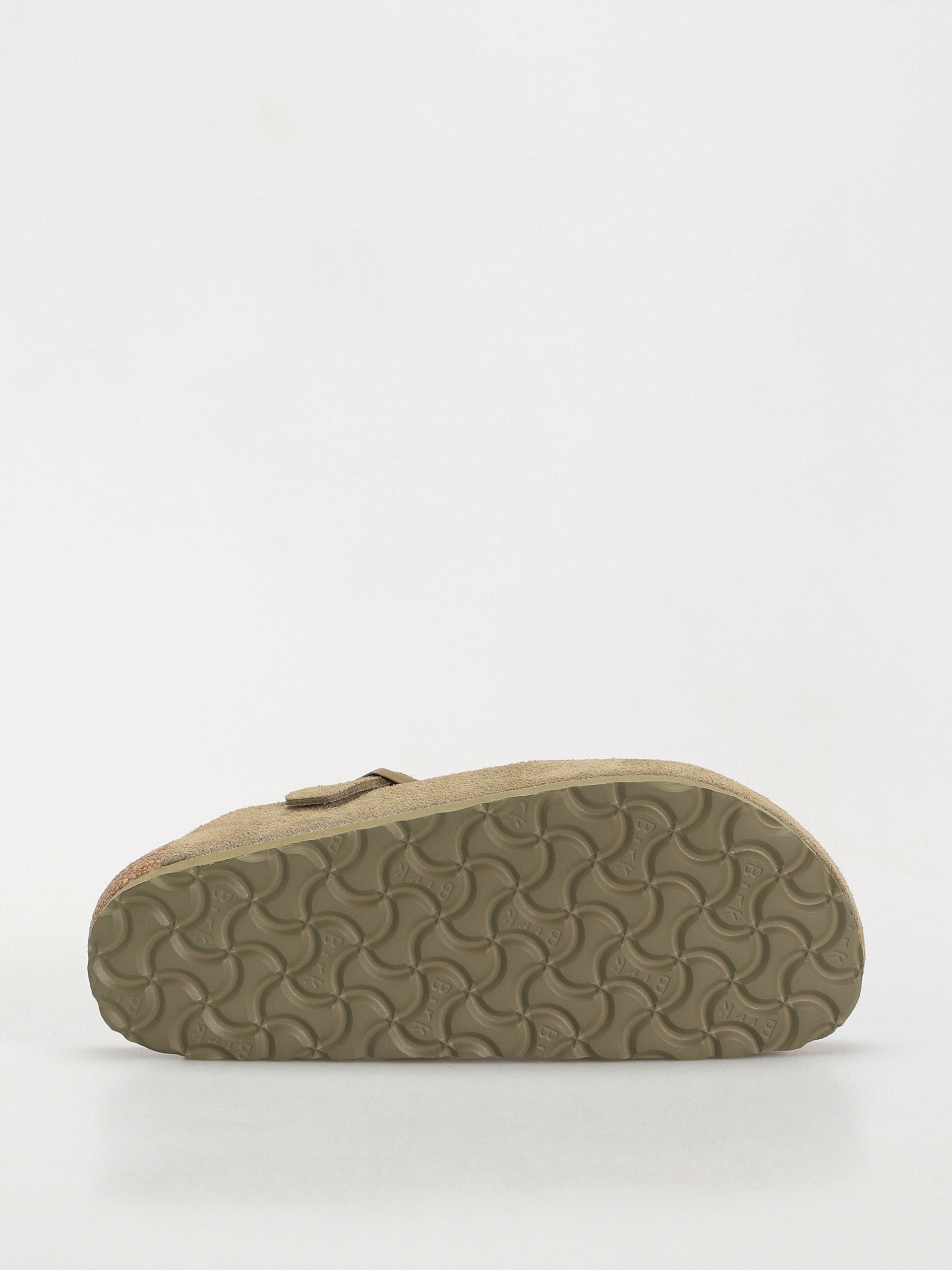 Birkenstock Boston Suede Leather Narrow Wmn Flip-flops (faded khaki)