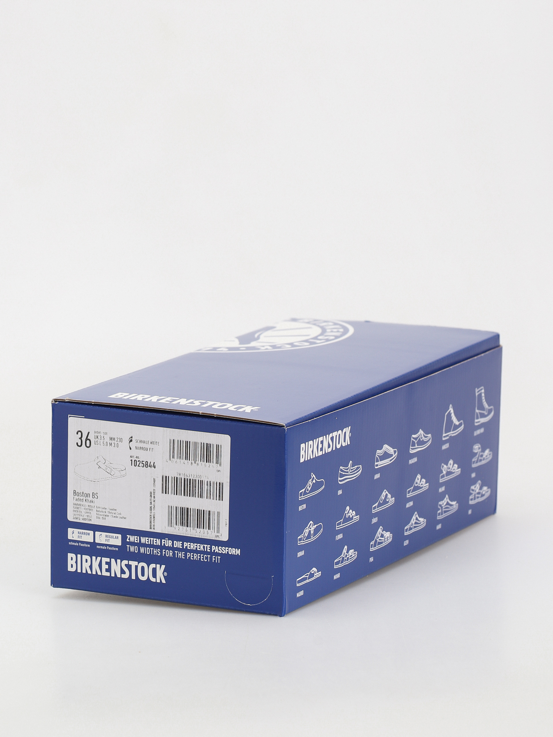 Birkenstock Boston Suede Leather Narrow Wmn Flip Flops (faded khaki)