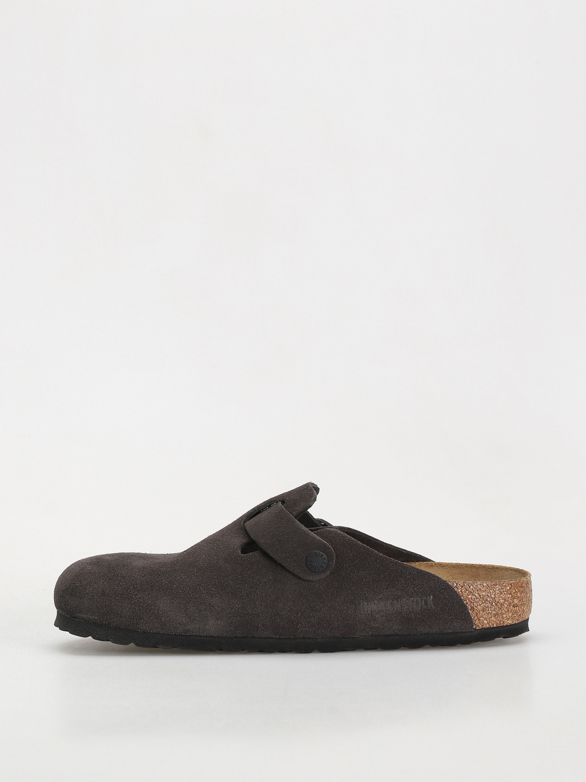 Birkenstock Boston Suede Leather Regular Flip-flops (velvet grey)