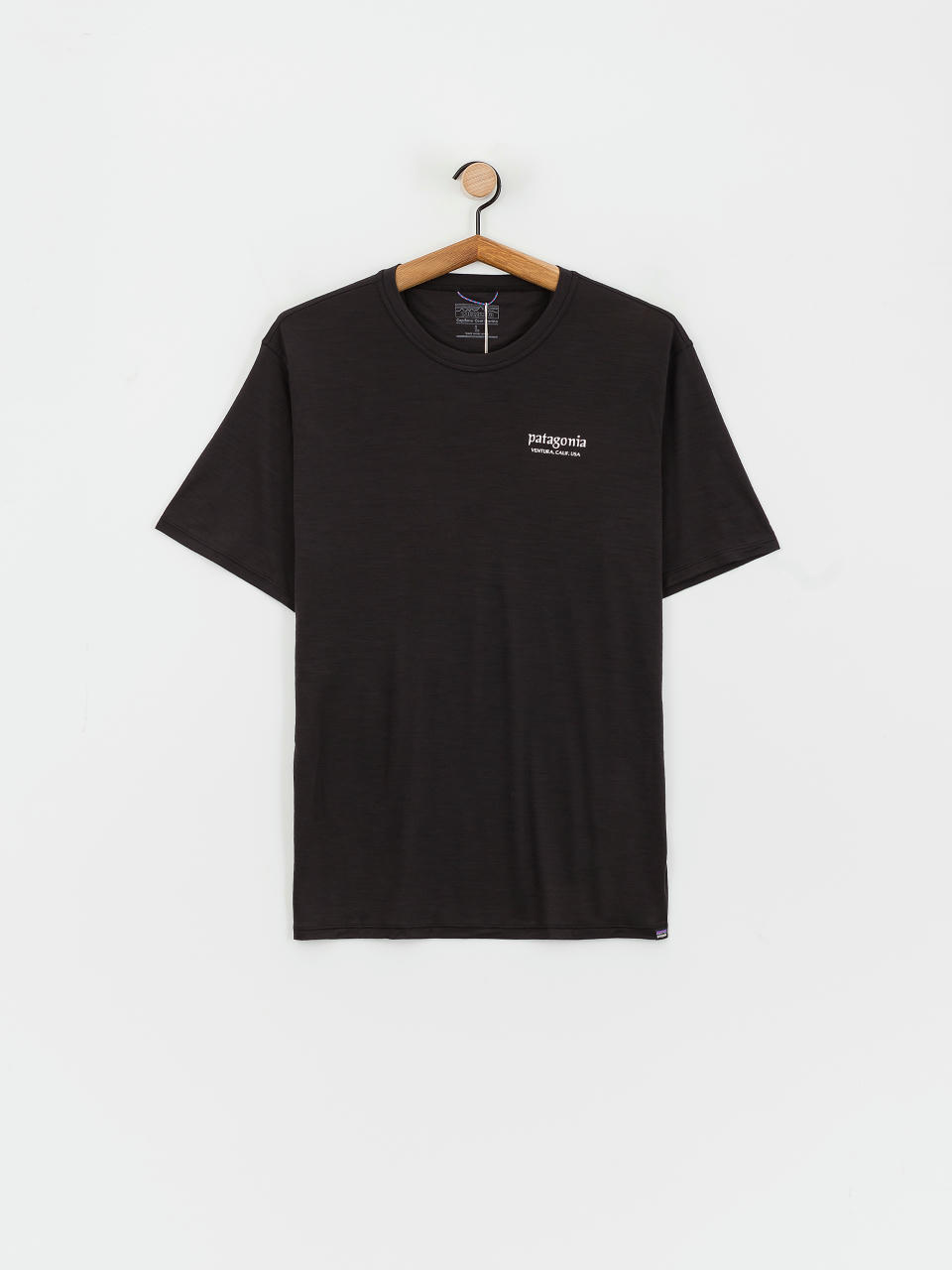 Patagonia T-Shirt Cap Cool Merino Blend Graphic (heritage header black)