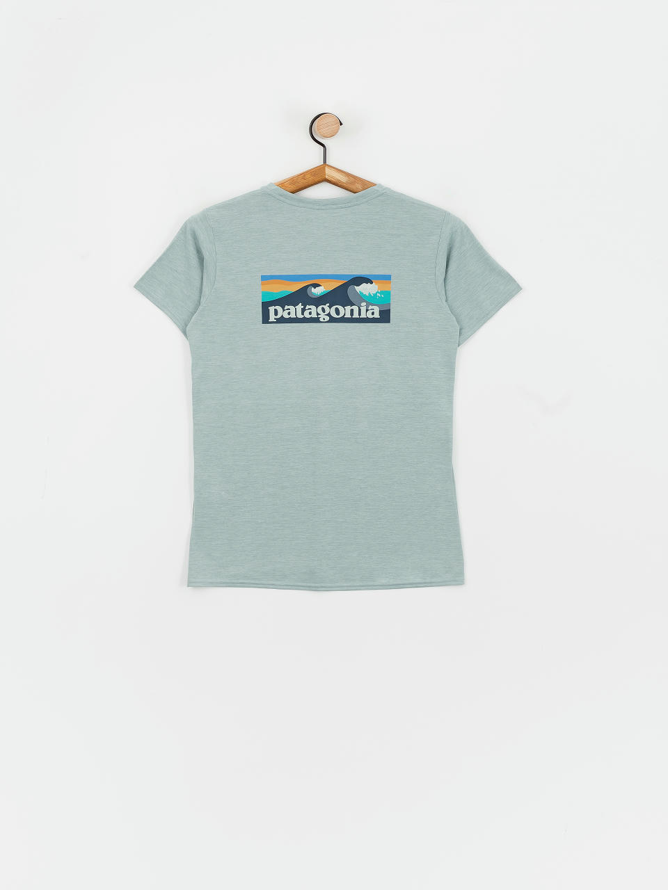 Patagonia T-Shirt Cap Cool Daily Graphic Waters Wmn (boardshort logo thermal blue x dye)