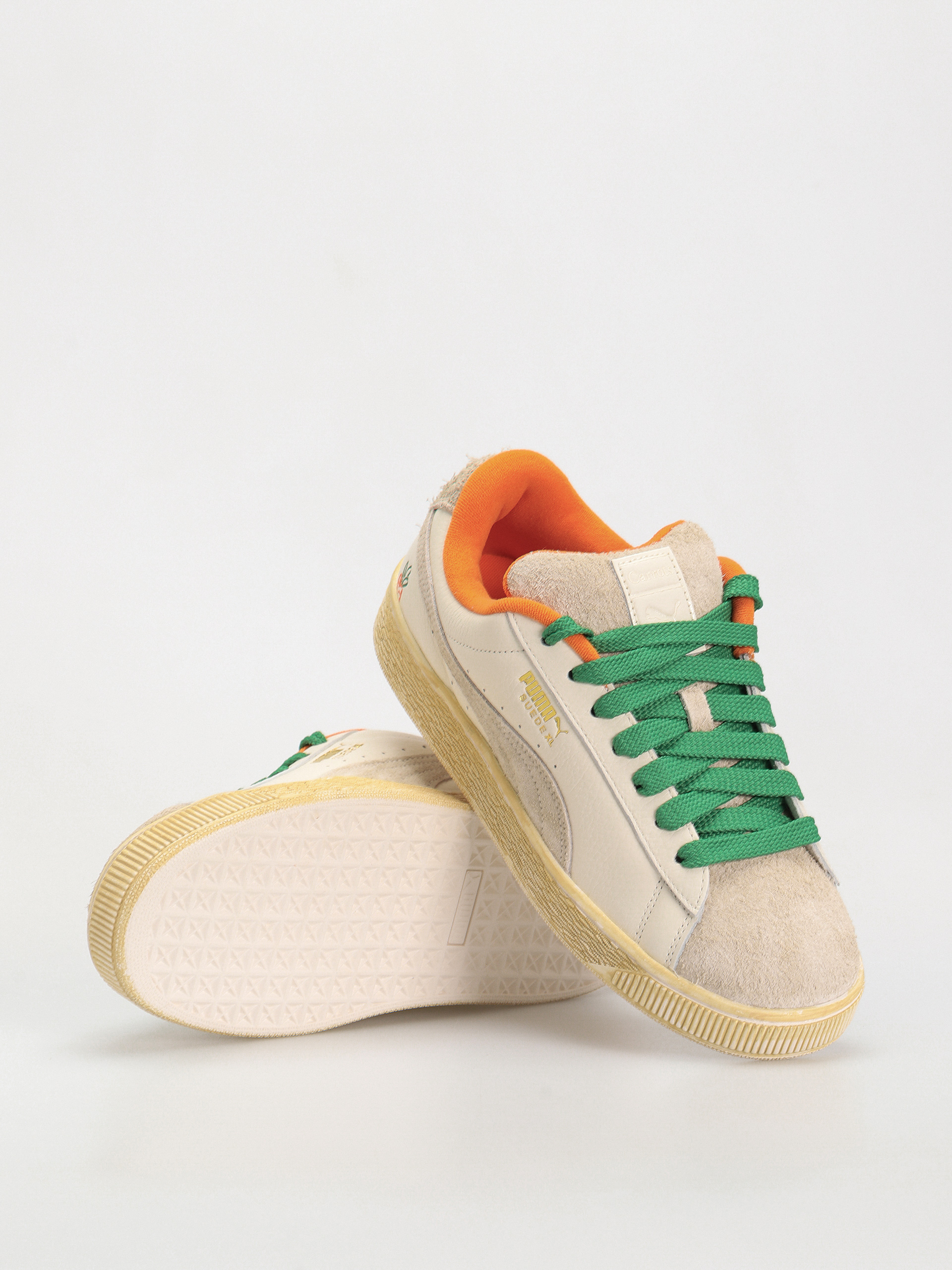 Puma X Carrots Suede XL Shoes beige warm white rickie orange