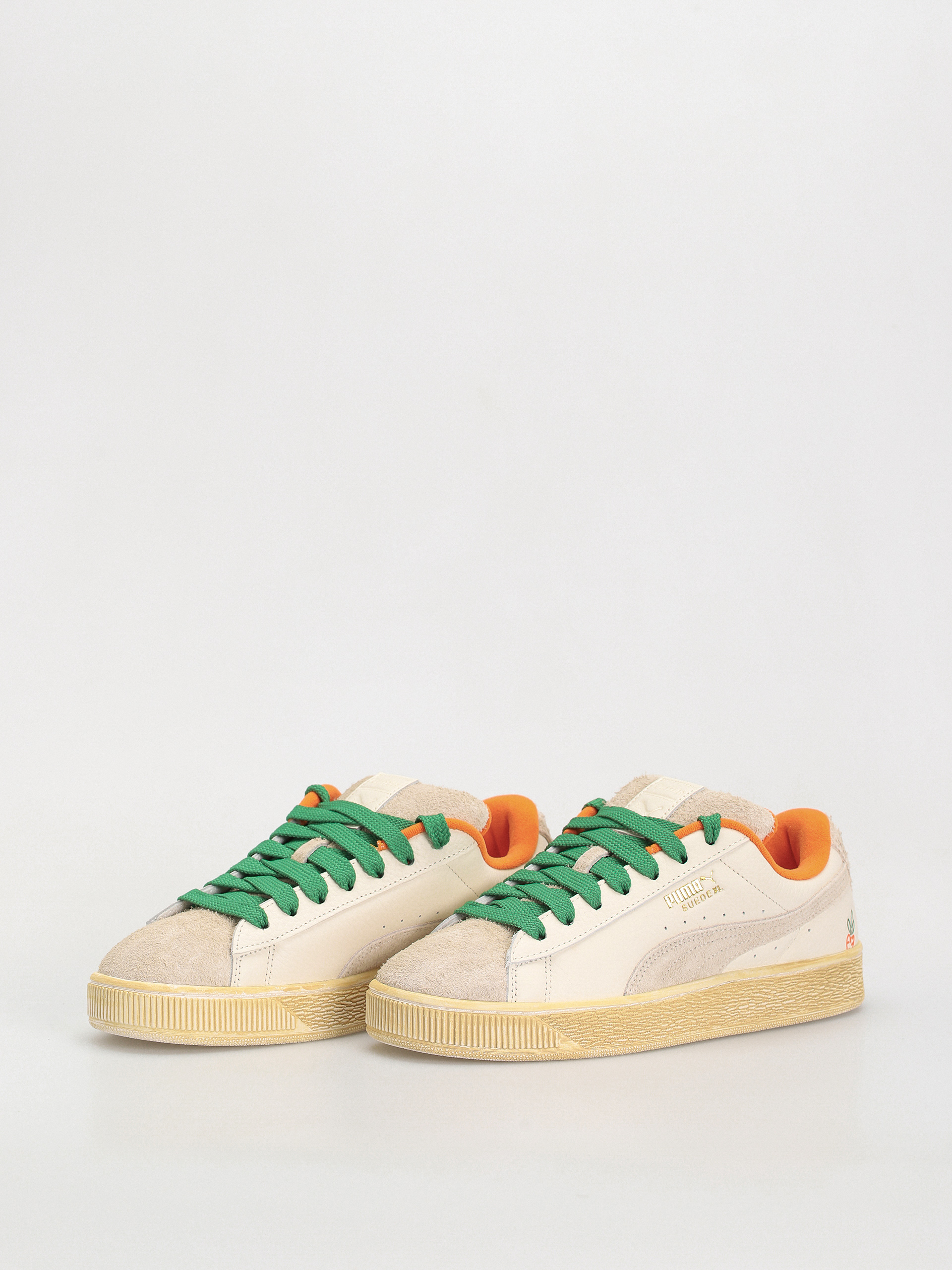 Puma X Carrots Suede XL Shoes (warm white rickie orange)