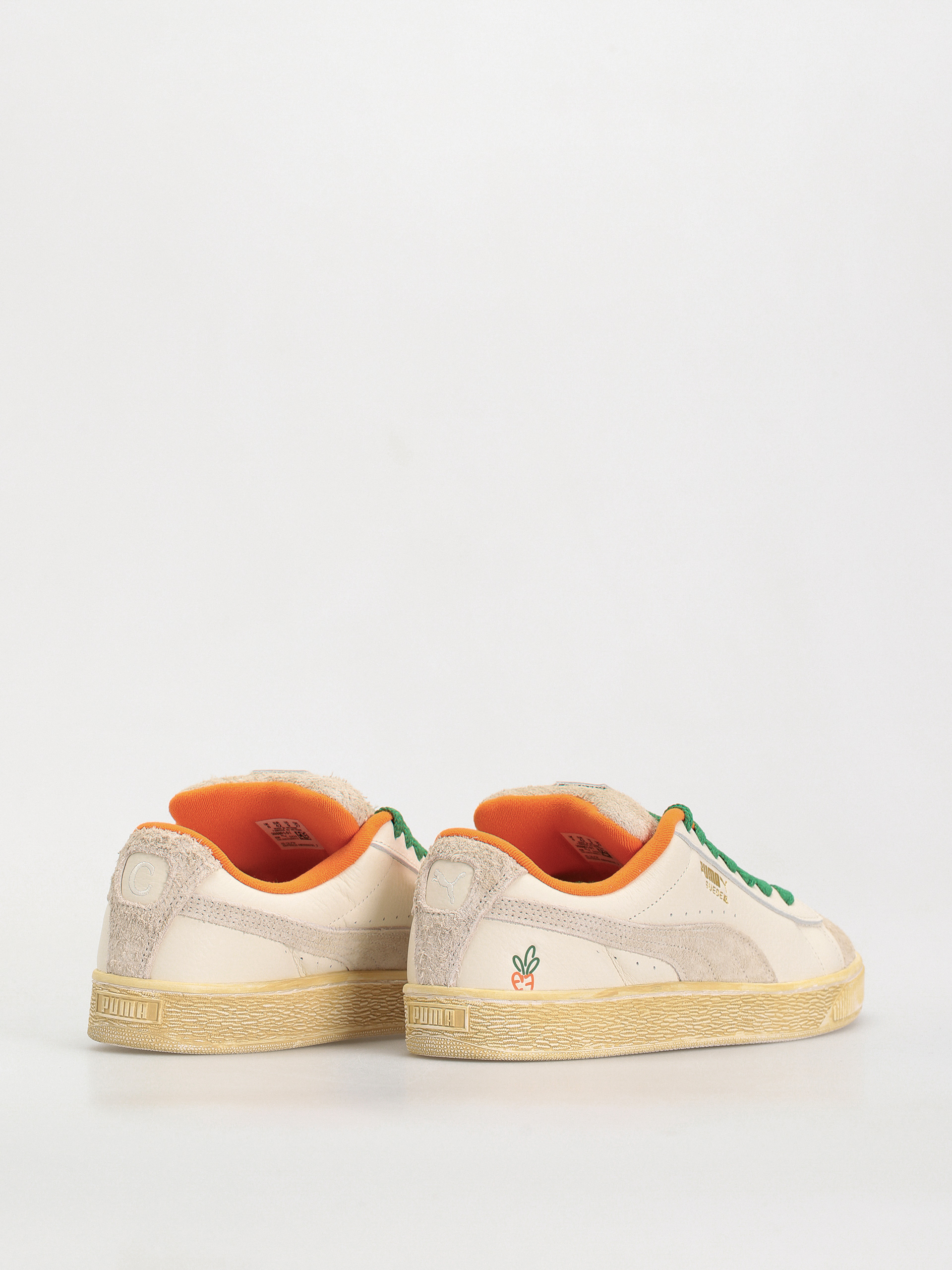 Puma X Carrots Suede XL Shoes (warm white rickie orange)