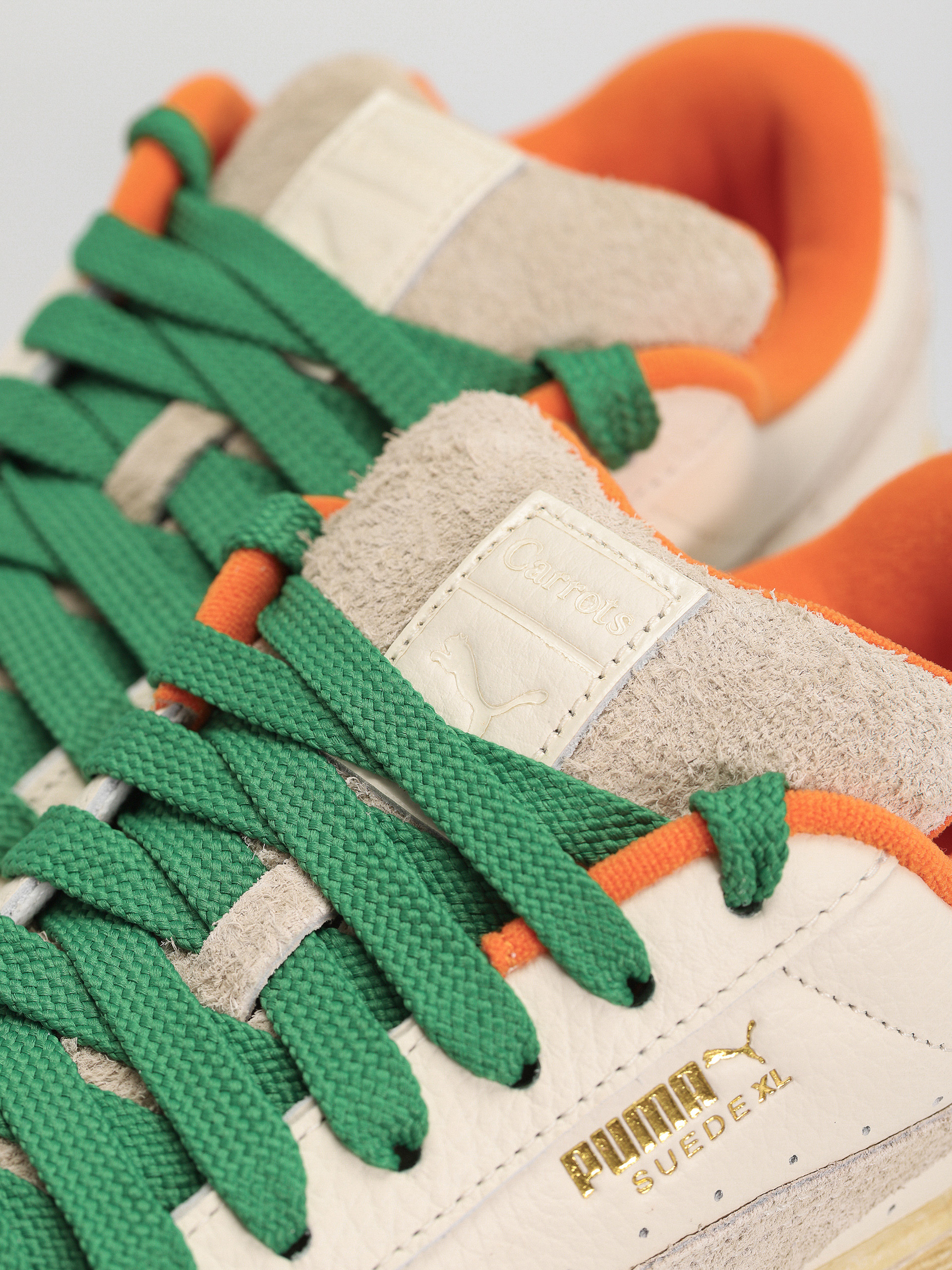 Puma X Carrots Suede XL Shoes (warm white rickie orange)