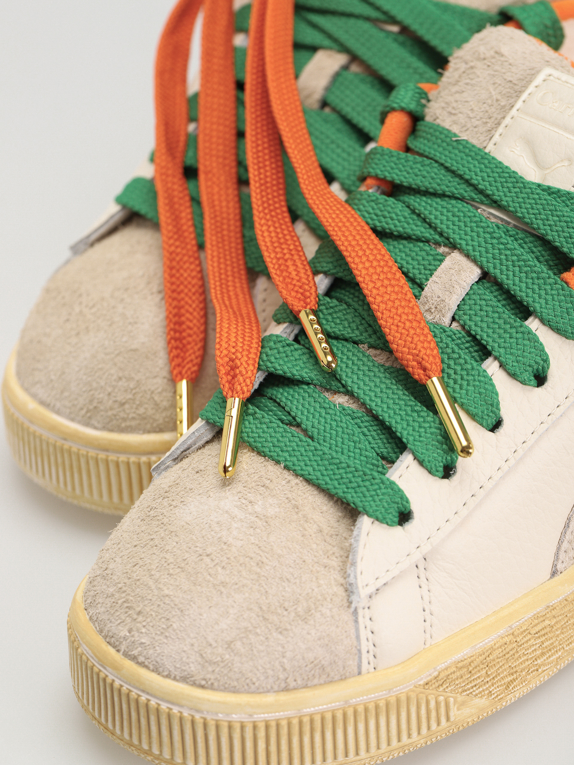 Puma X Carrots Suede XL Shoes (warm white rickie orange)