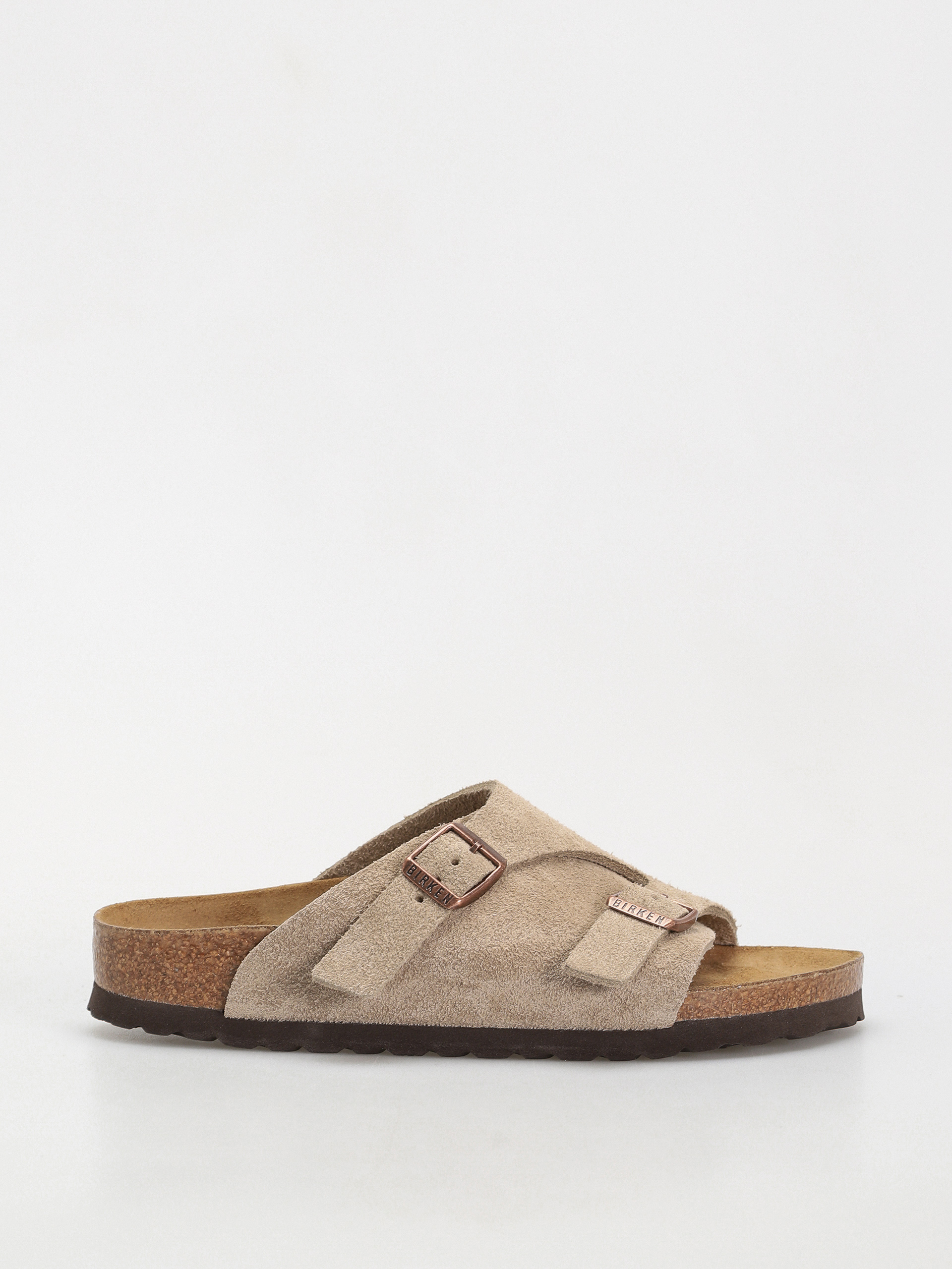 Birkenstock Zürich Suede Leather Narrow Wmn Flip-flops (taupe)