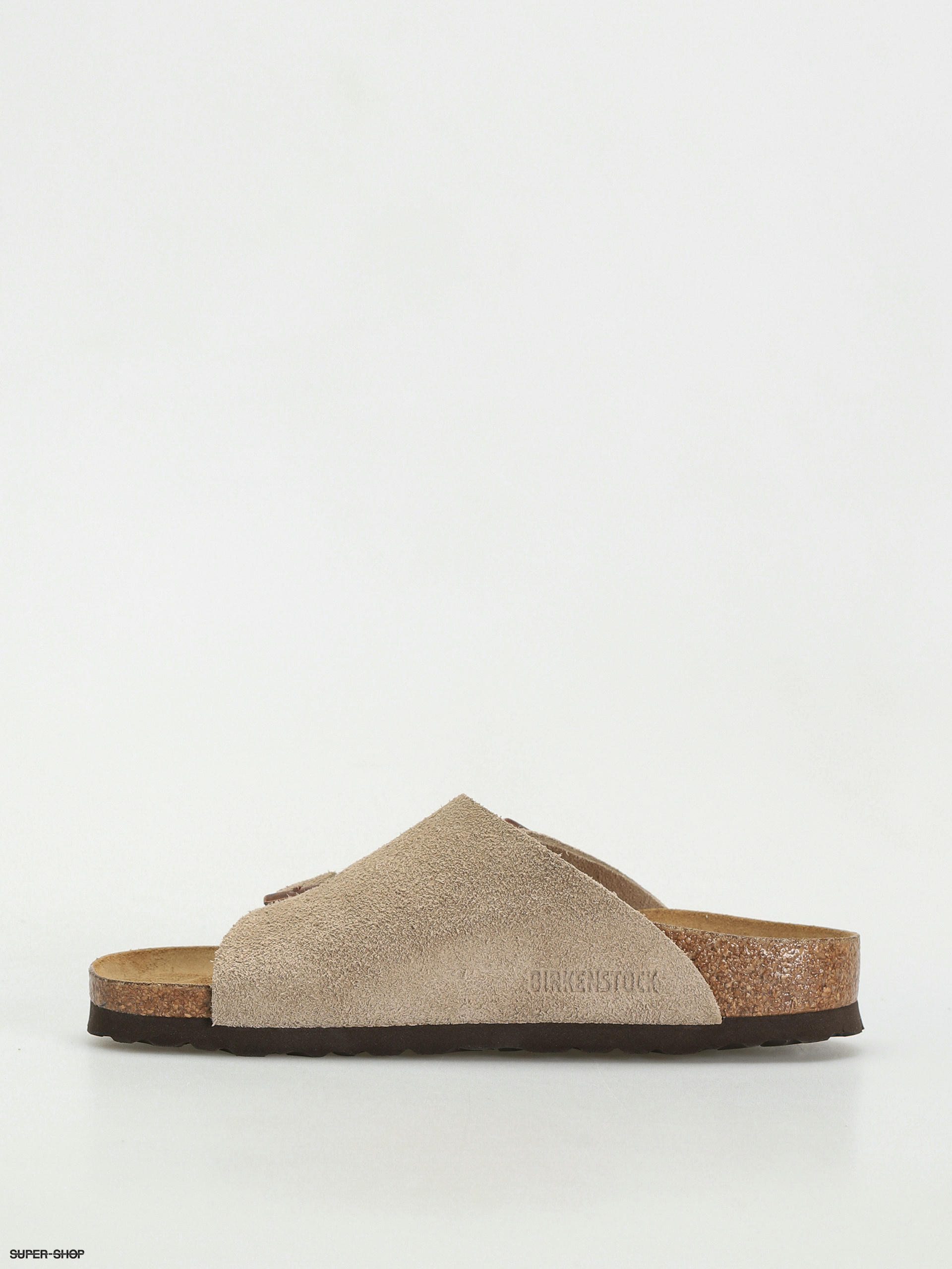 Birkenstock Zürich Suede Leather Narrow Wmn Flip-flops - brown (taupe)