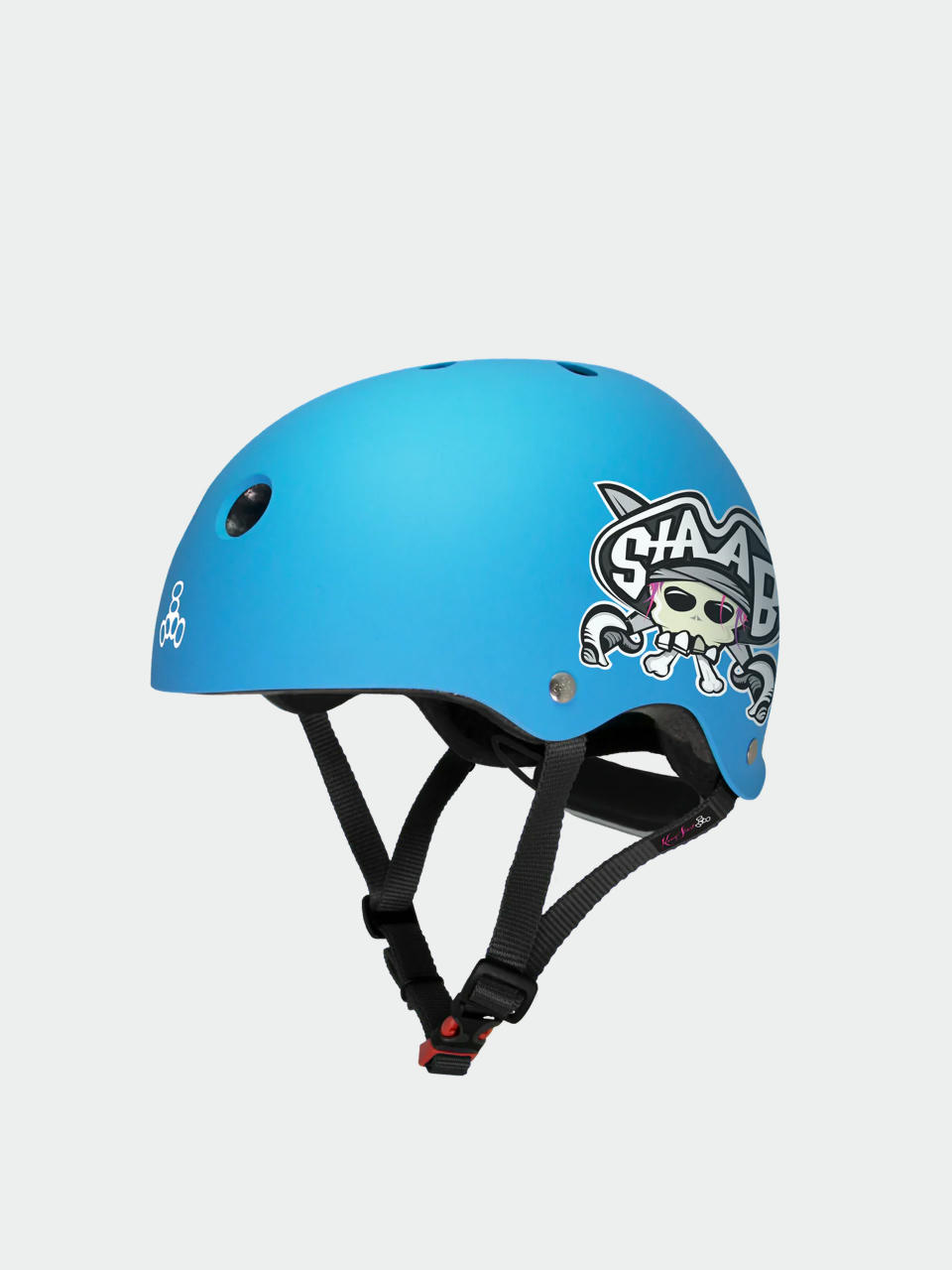 Triple Eight Helmet Lil 8 Staab Edition Dual Certified Helmet With Eps Liner JR (neon blue)