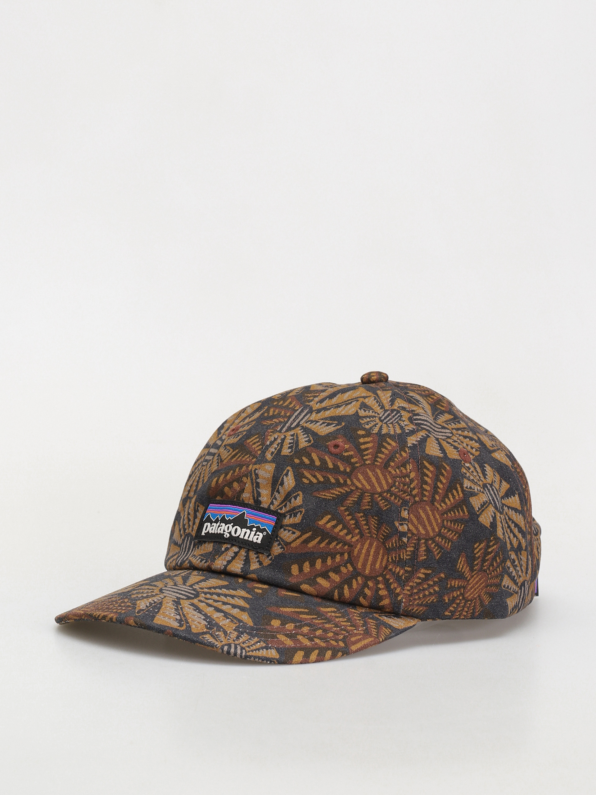 Patagonia P 6 Label Trad Cap - brown (sun wave smolder blue)