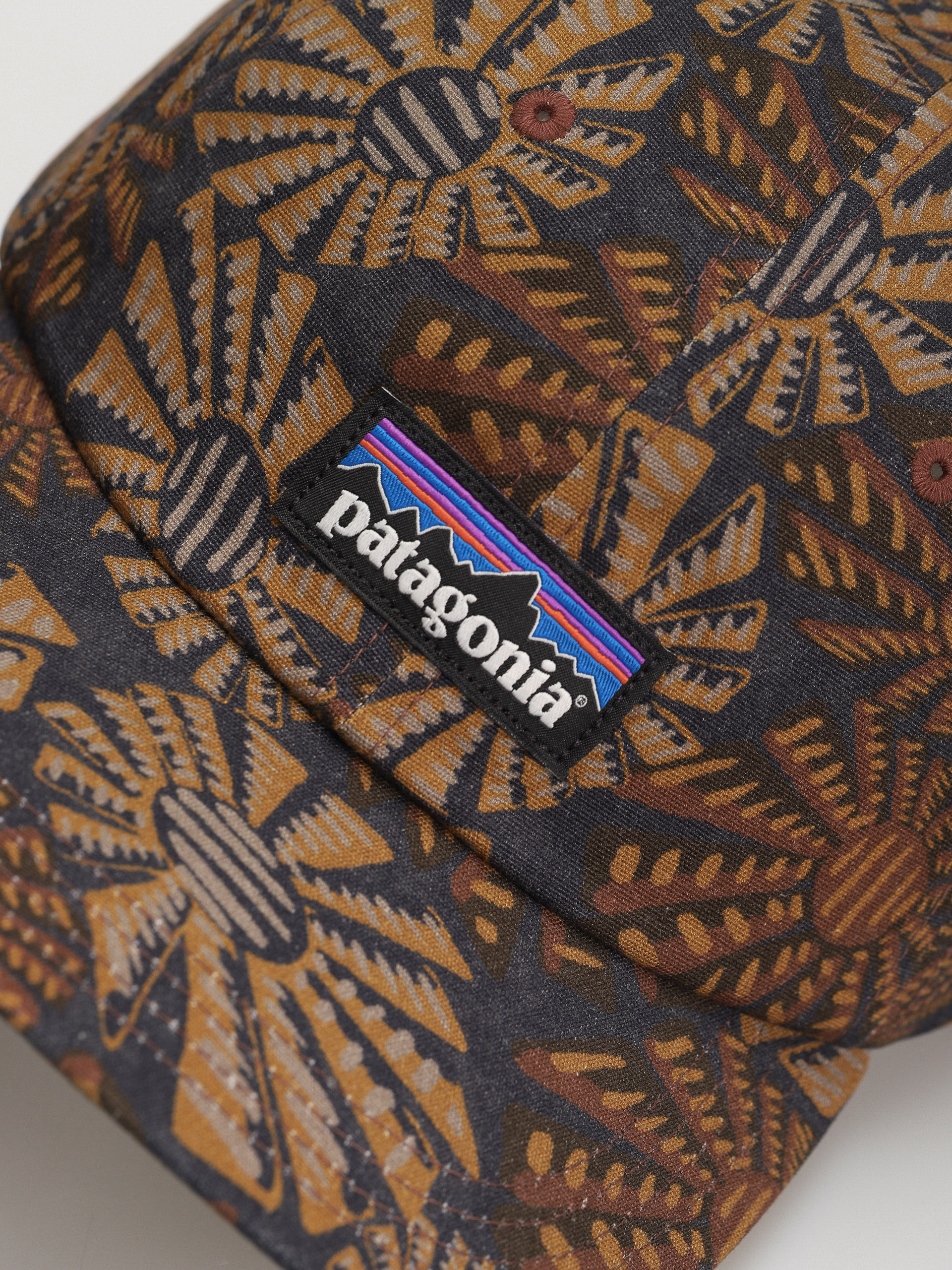 Patagonia P 6 Label Trad Cap - brown (sun wave smolder blue)