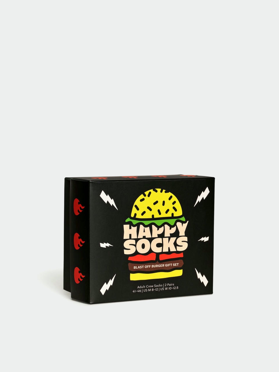 Happy Socks Socken 2-Pack Blast Off Burger (black)