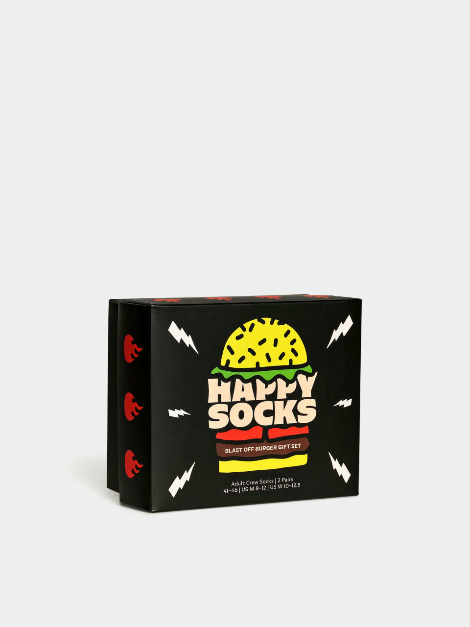 Happy Socks Socks 2-Pack Blast Off Burger (black)
