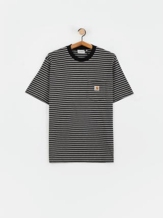 Carhartt WIP Verner Pocket T-Shirt (verner stripe/black/dark grey heather)