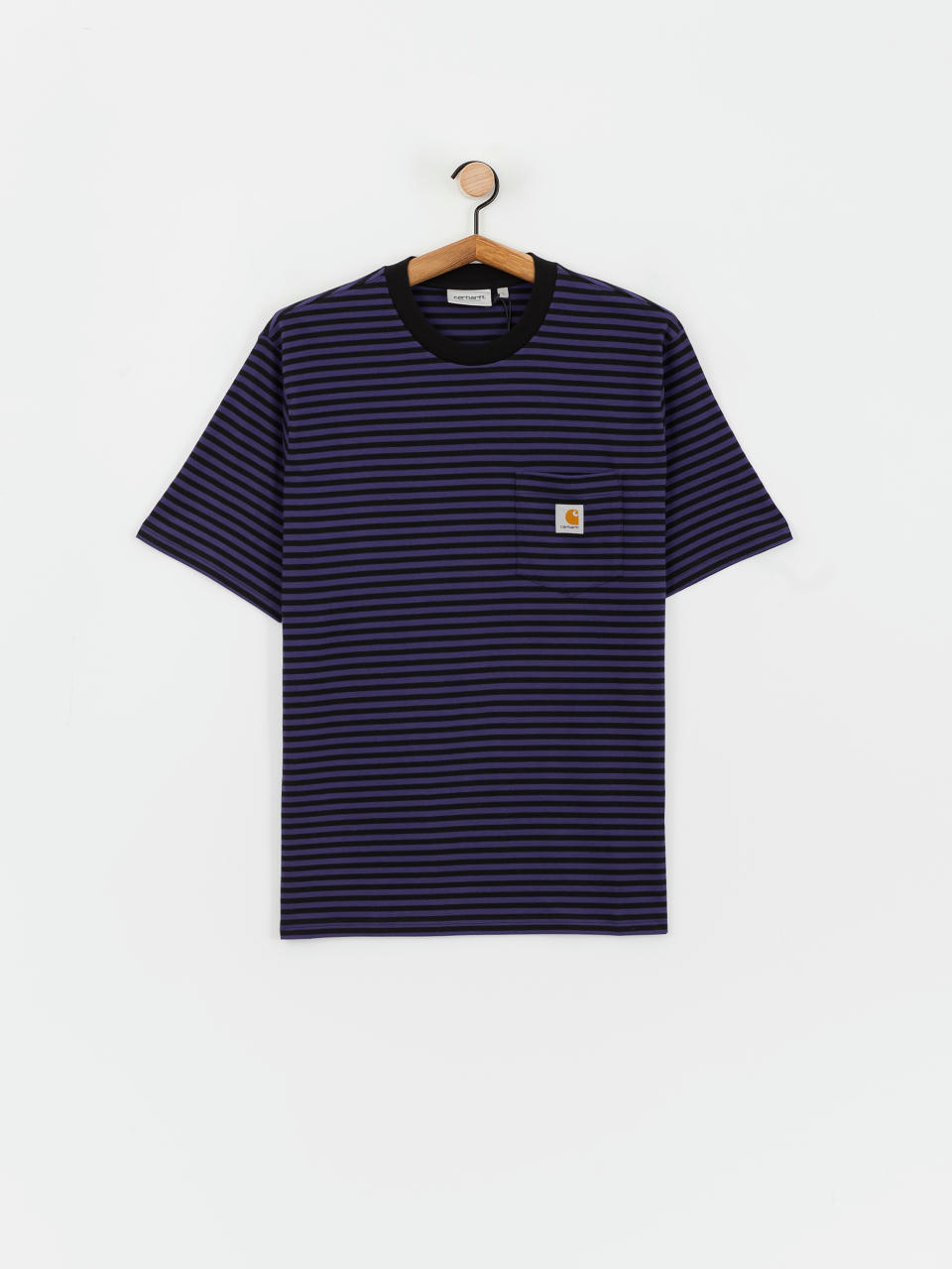 Carhartt WIP Verner Pocket T-Shirt (verner stripe/black/aura)