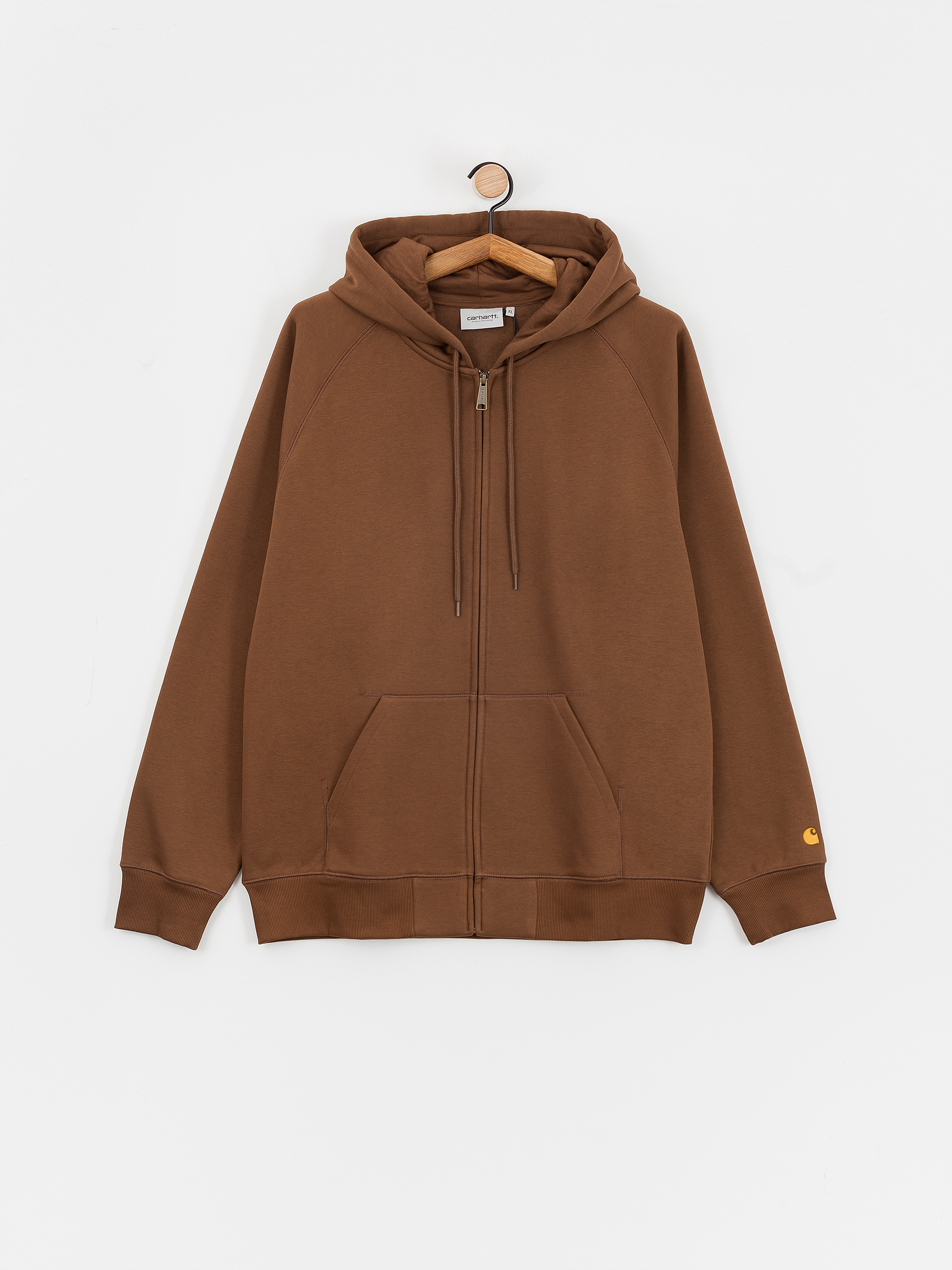Carhartt WIP Chase ZHD Hoodie - brown (chocolate/gold)