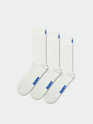 Happy Socks Socks 3-Pack Solids (white)