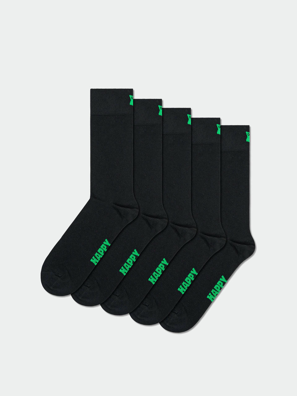 Happy Socks Socken 5-Pack Solids (black)