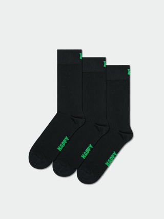 Happy Socks Socken 3-Pack Solids (black)