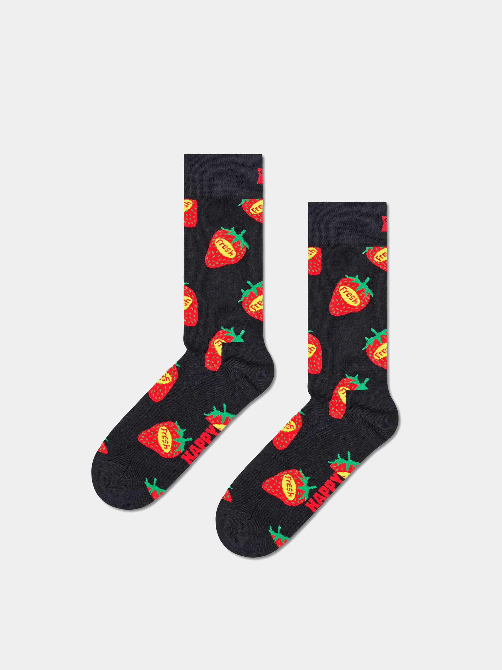 Happy Socks Socken Strawberry Fresh (black)