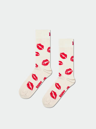 Happy Socks Socken Kisses (white)