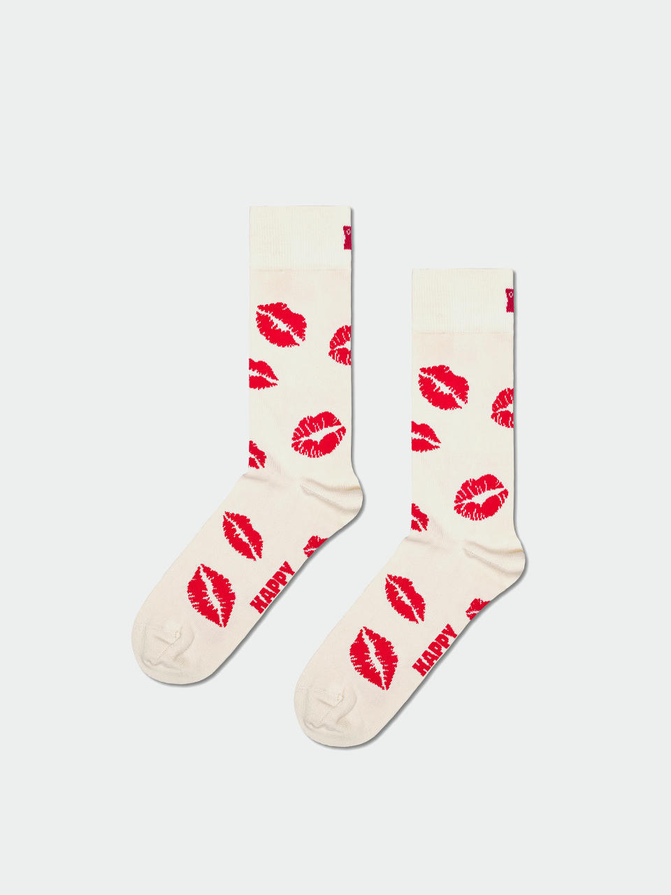 Happy Socks Socken Kisses (white)