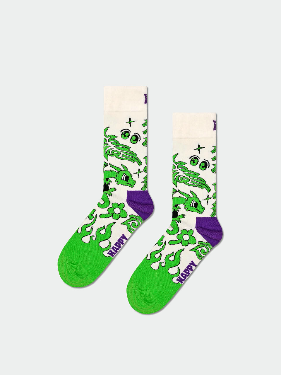 Happy Socks Socken Hyper Dragon (white)