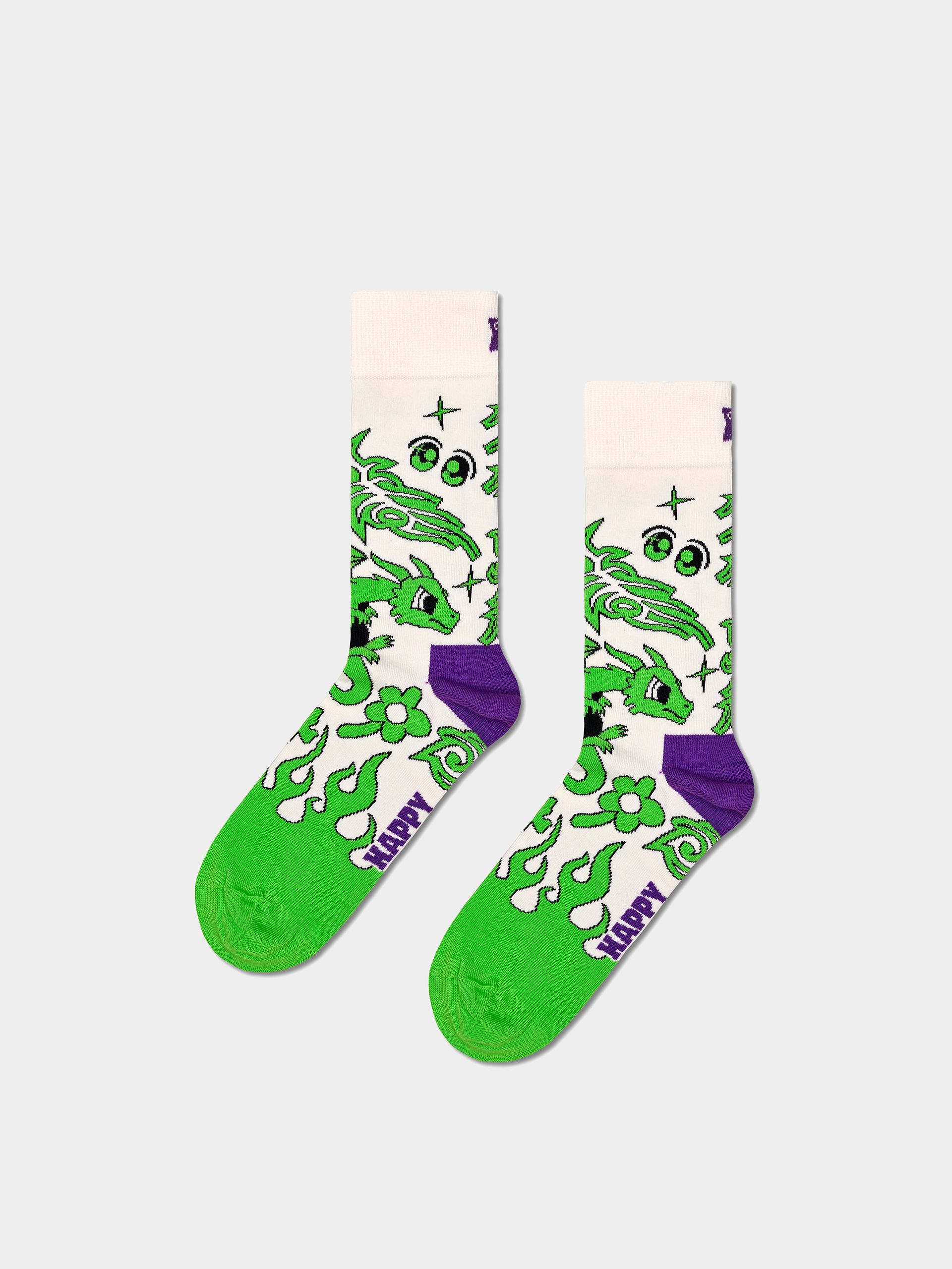 Happy Socks Socks Hyper Dragon (white)