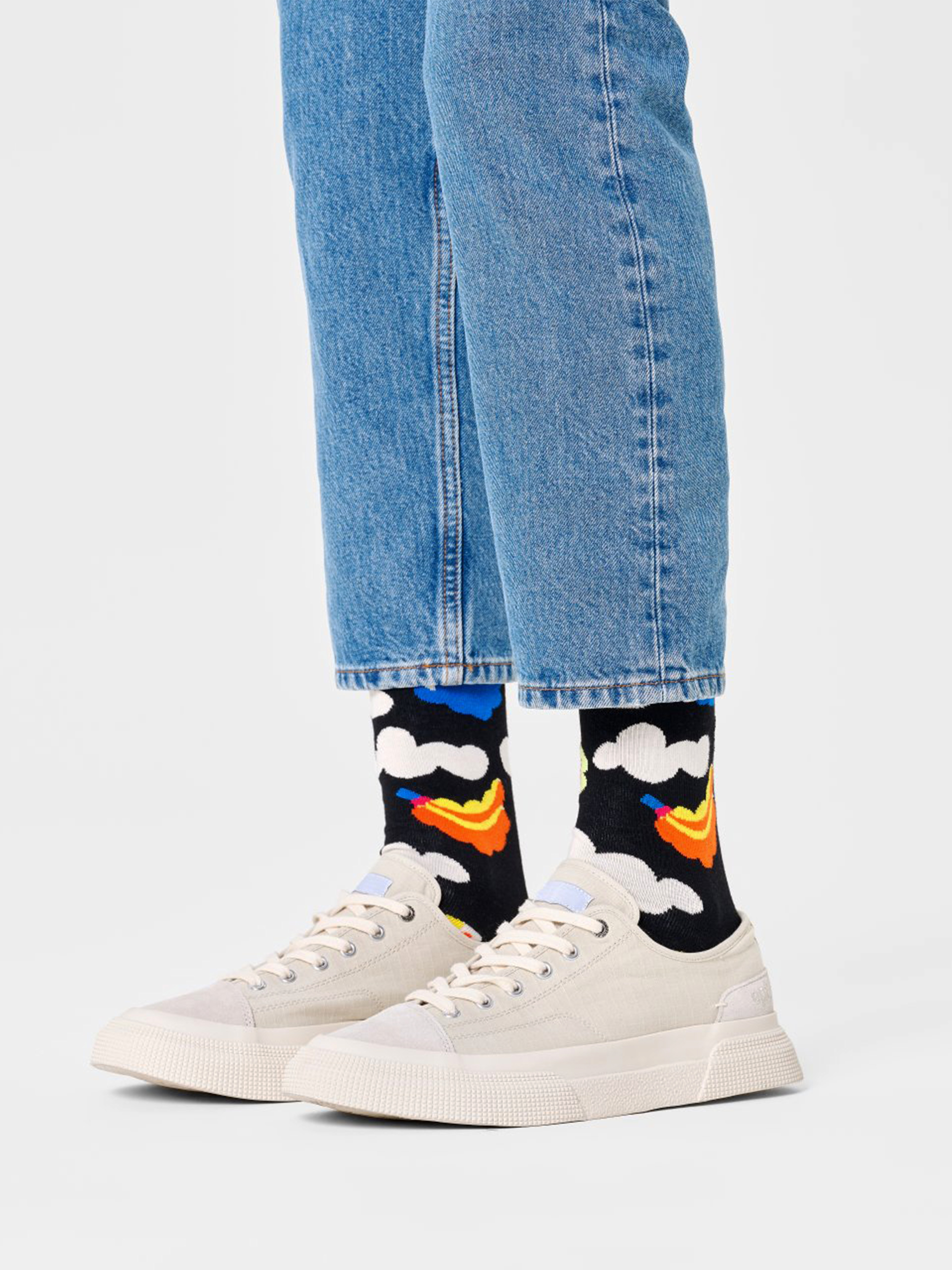Happy Socks Socks Cloudy Fruit (black)